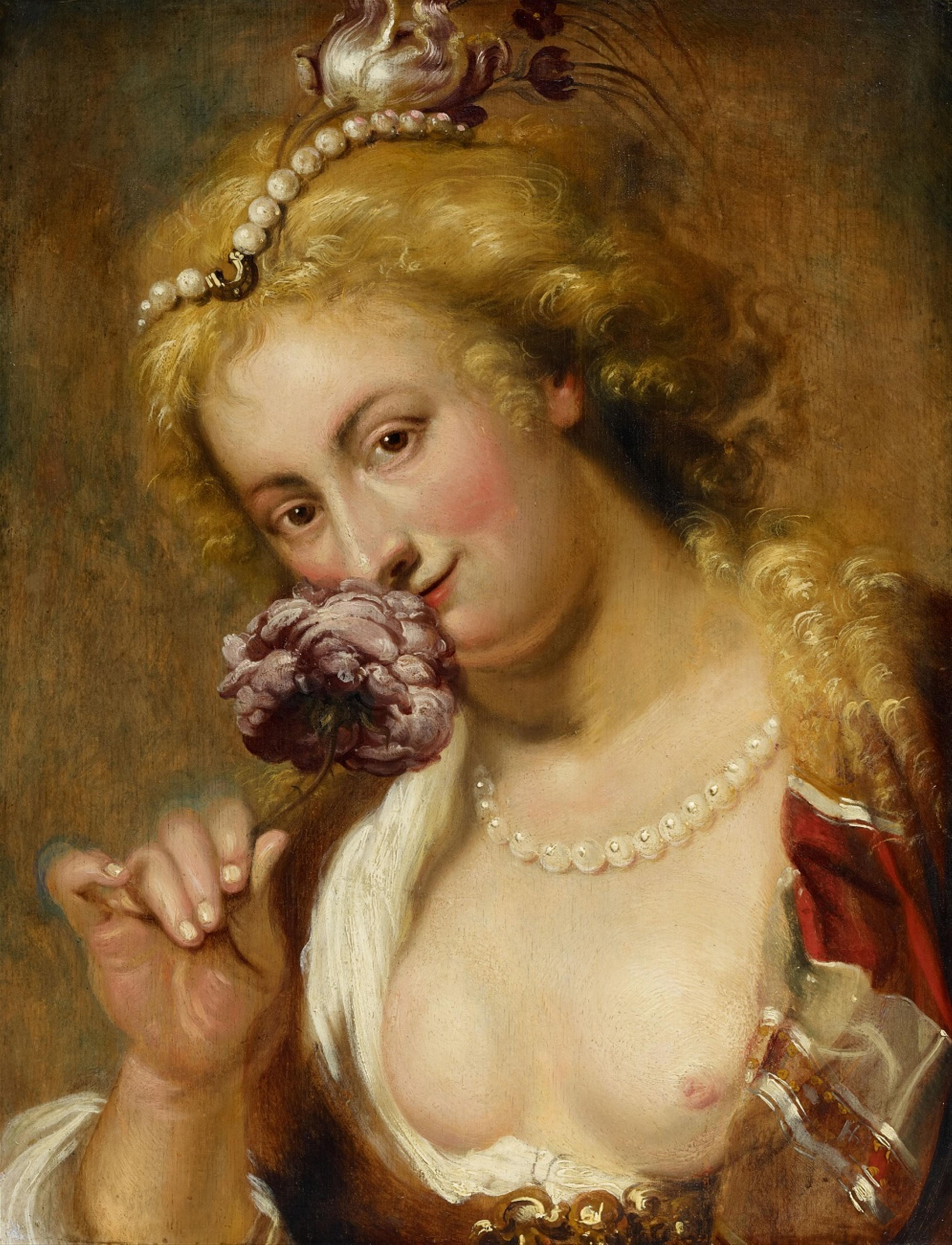 Johann Boeckhorst - Dame mit einer Rose im Haar - image-1