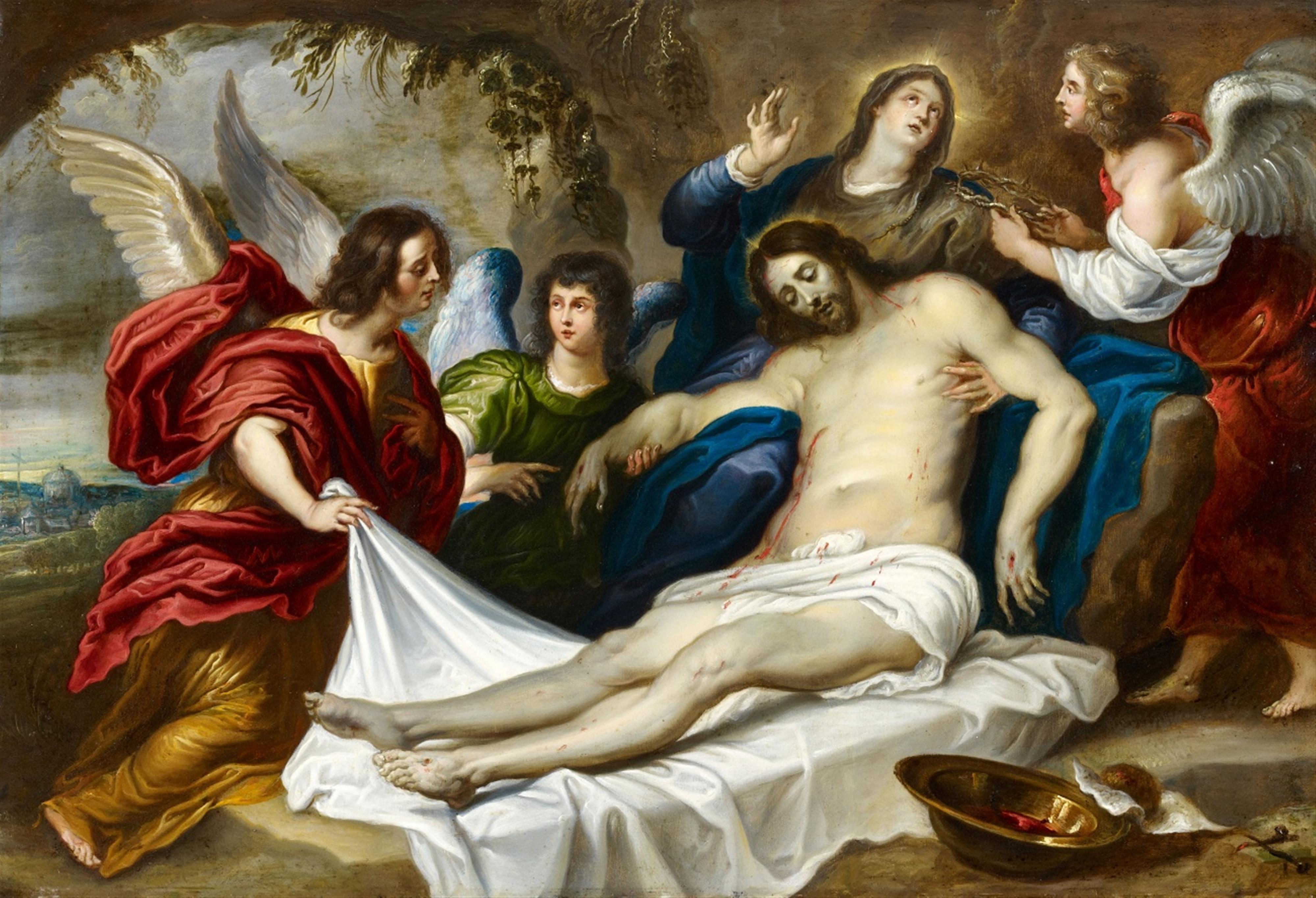 Flemish School 17th century - The Lamentation of Christ - image-1