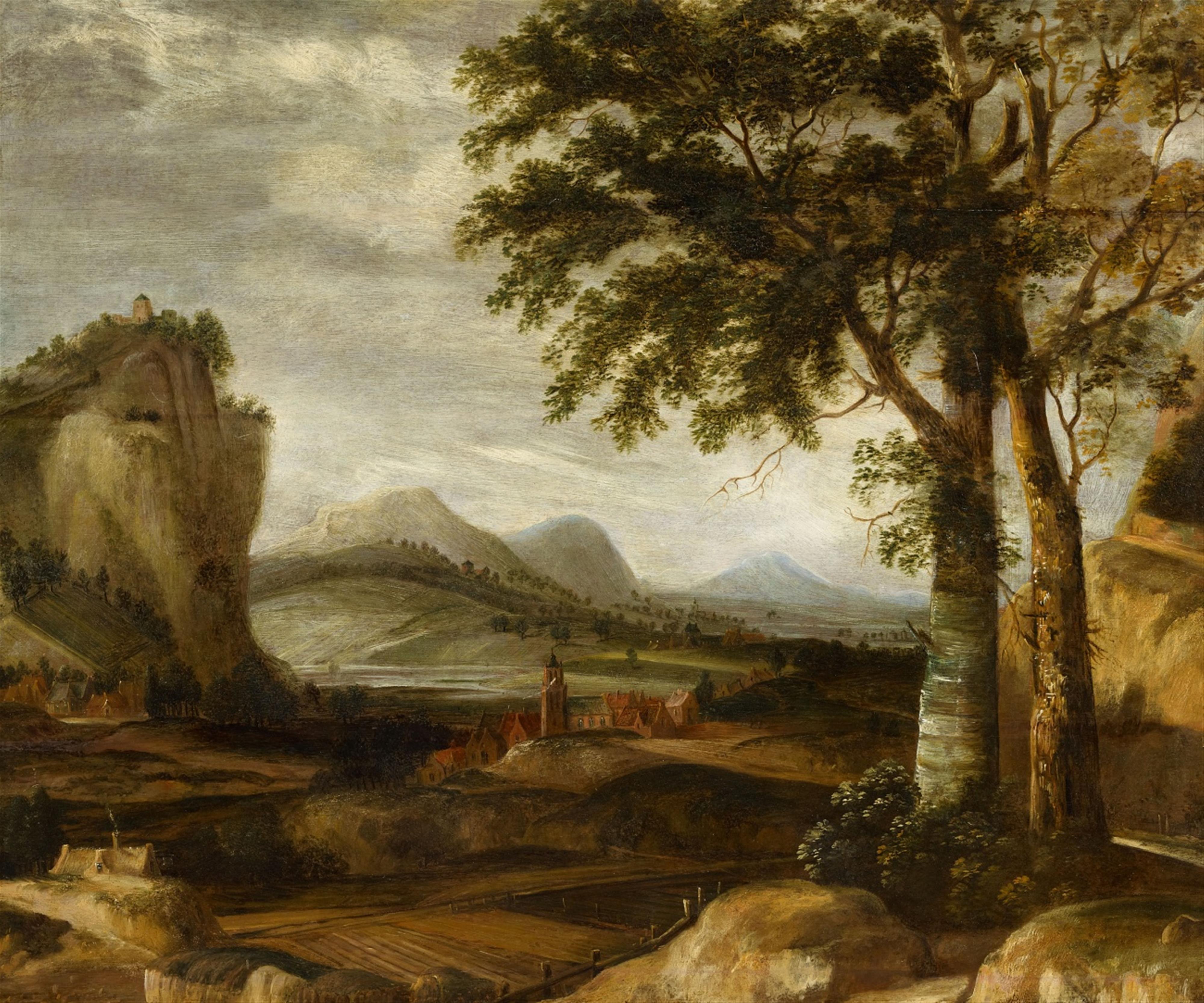 Roeland Roghman - Bergige Landschaft mit Wiesen und Äckern - image-1