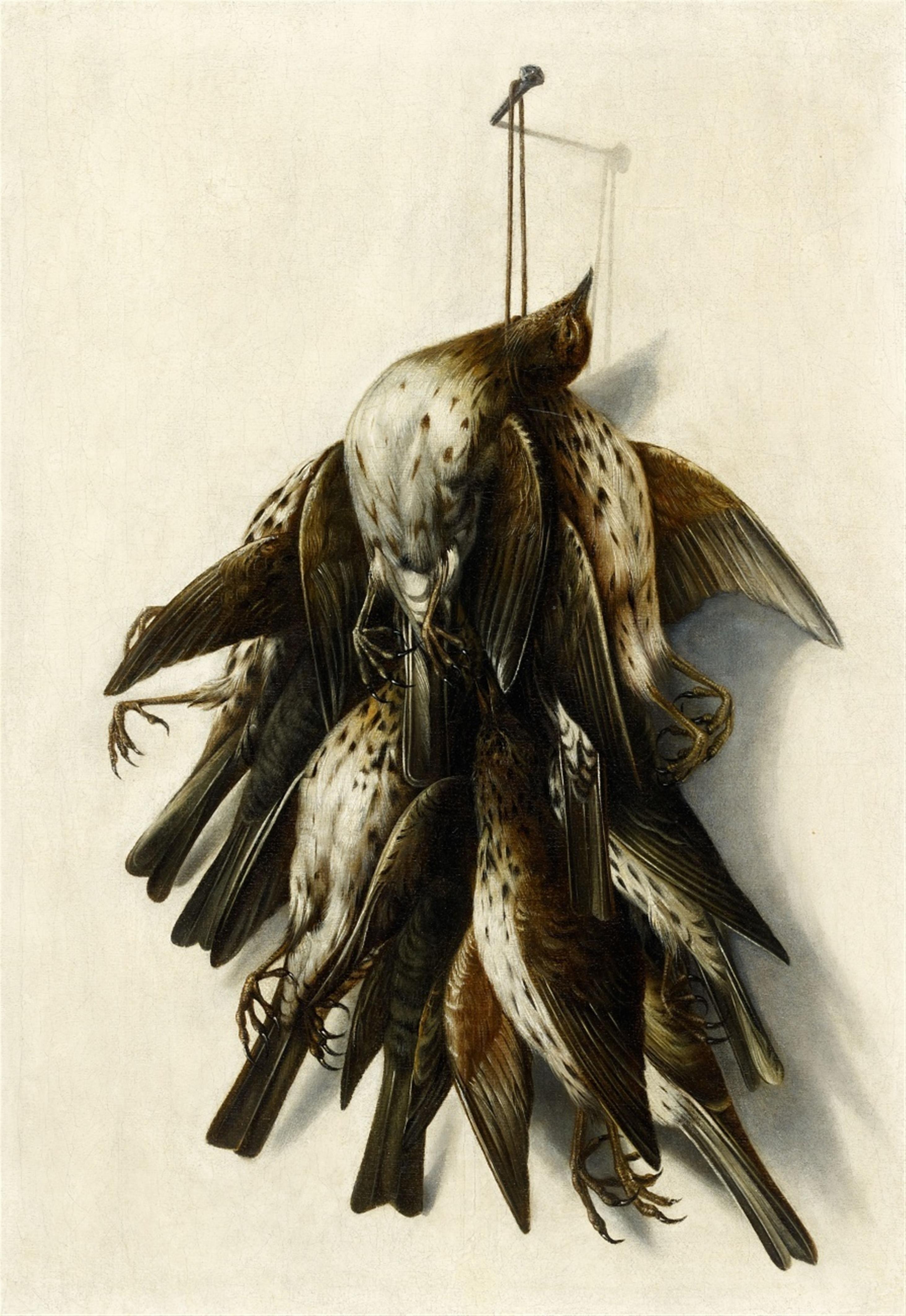 Jacobus Biltius, attributed to - Trompe l'oiel Still Life with Birds - image-1