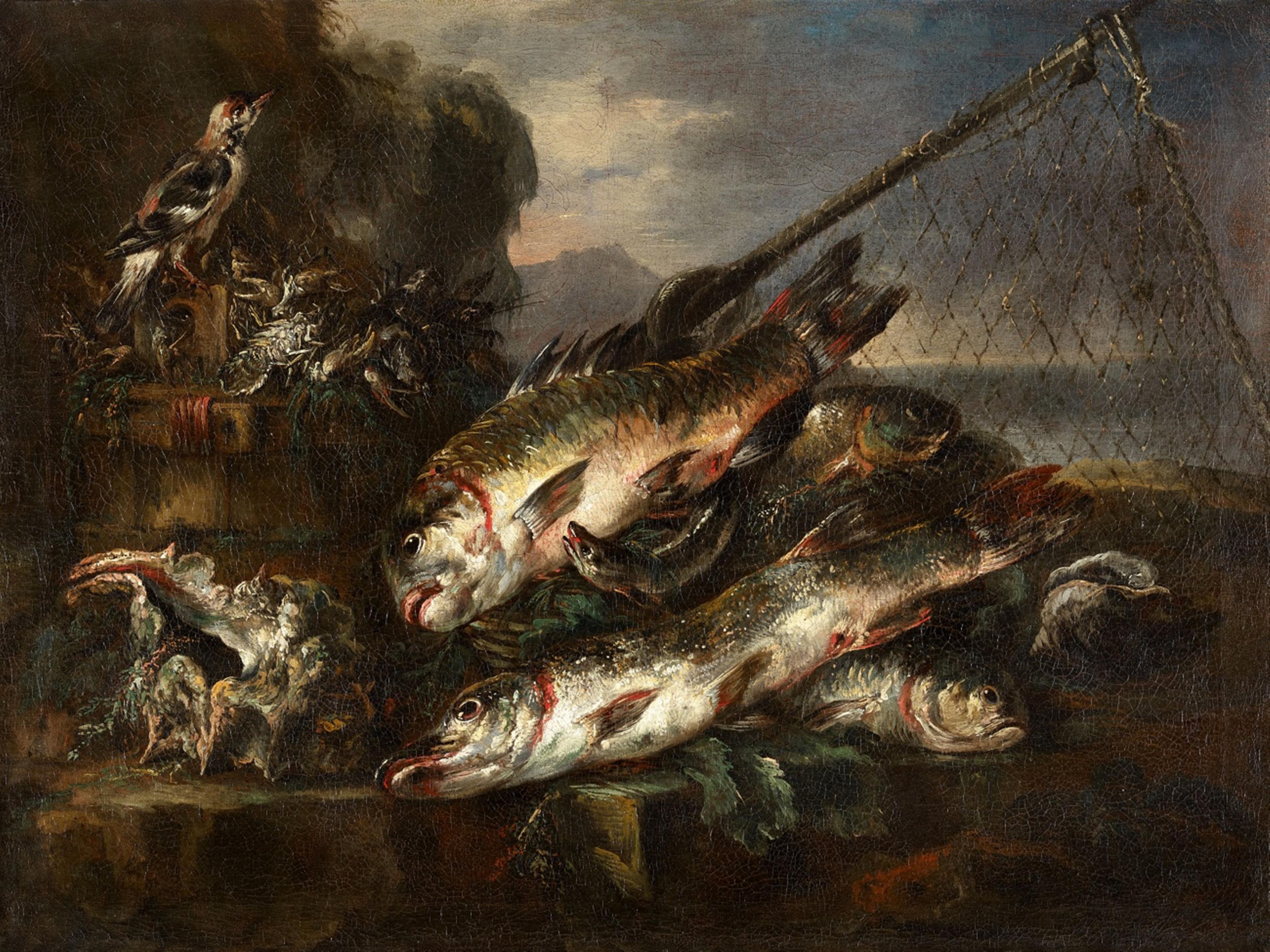 Felice Boselli - Still Life with Fish Still Life with Birds - image-1
