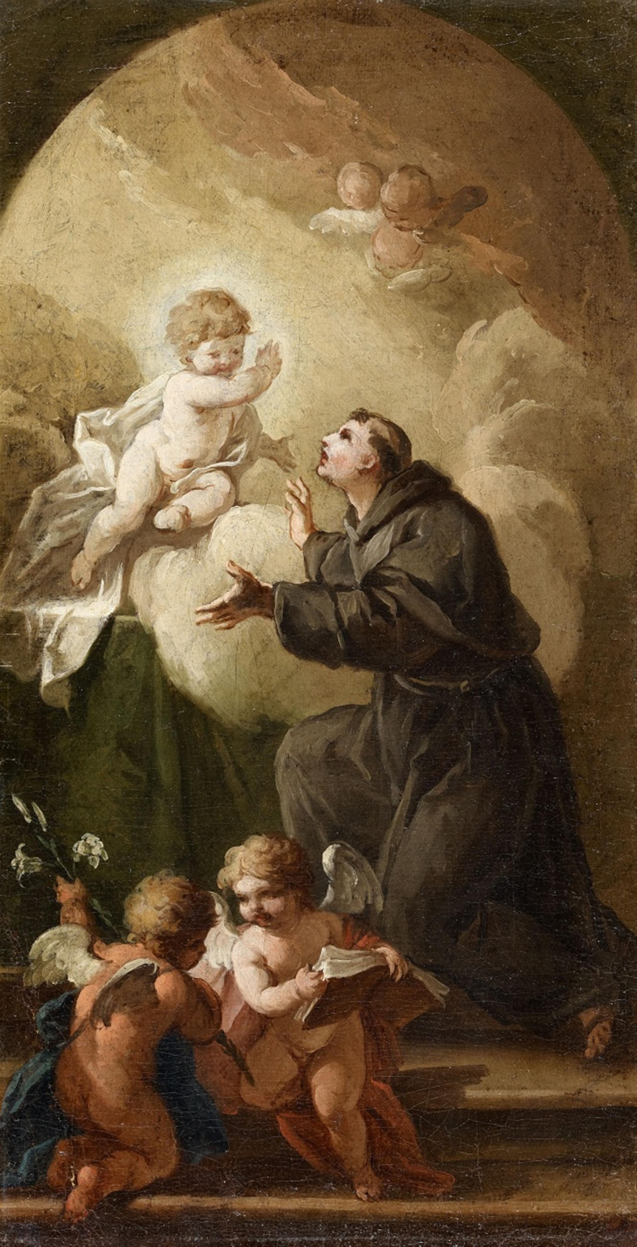 Michele Rocca, gen. Il Parmigianino, zugeschrieben - Drei Gemälde mit Szenen aus dem Leben eines Heiligen (Adalhard von Corbie?) - image-2