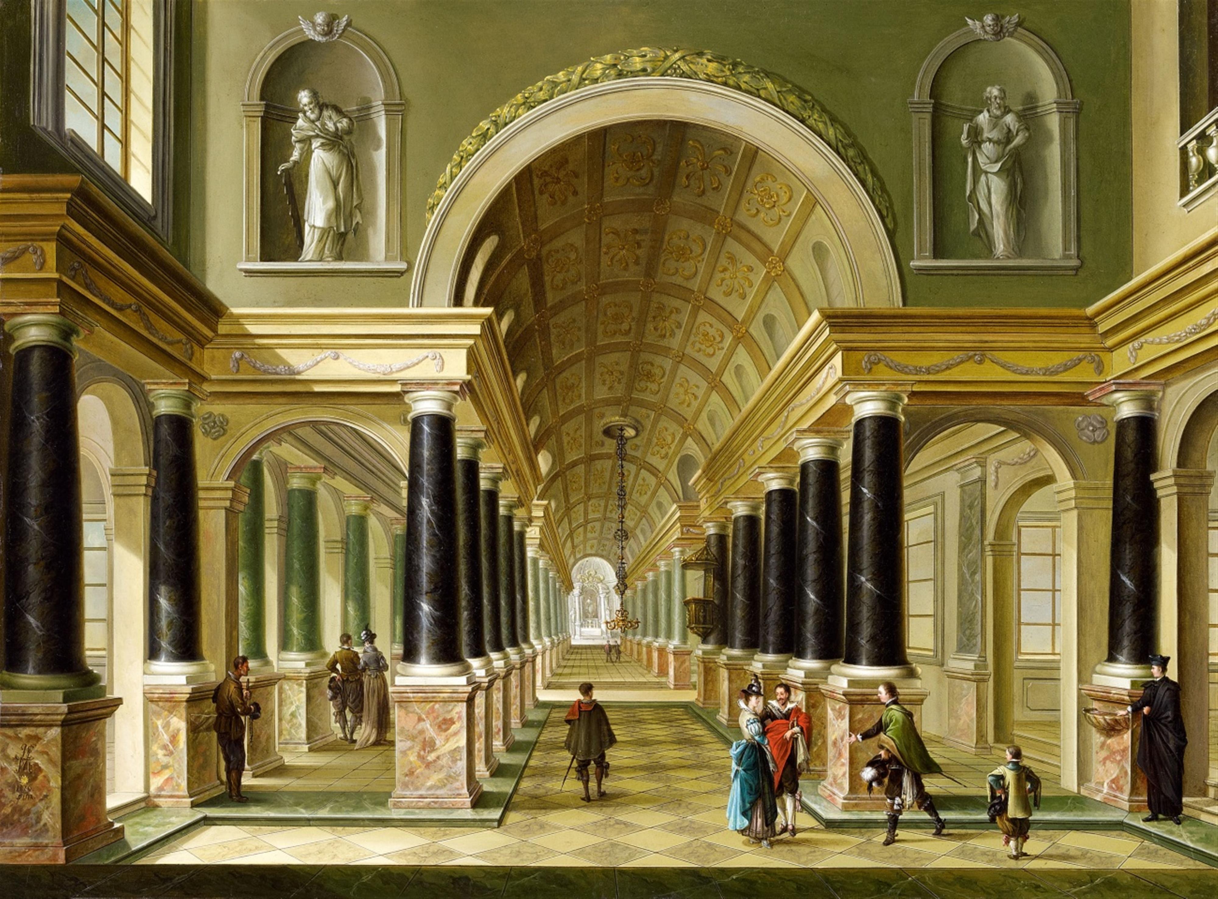 Johann Ludwig Ernst Morgenstern - A Church Interior - image-1