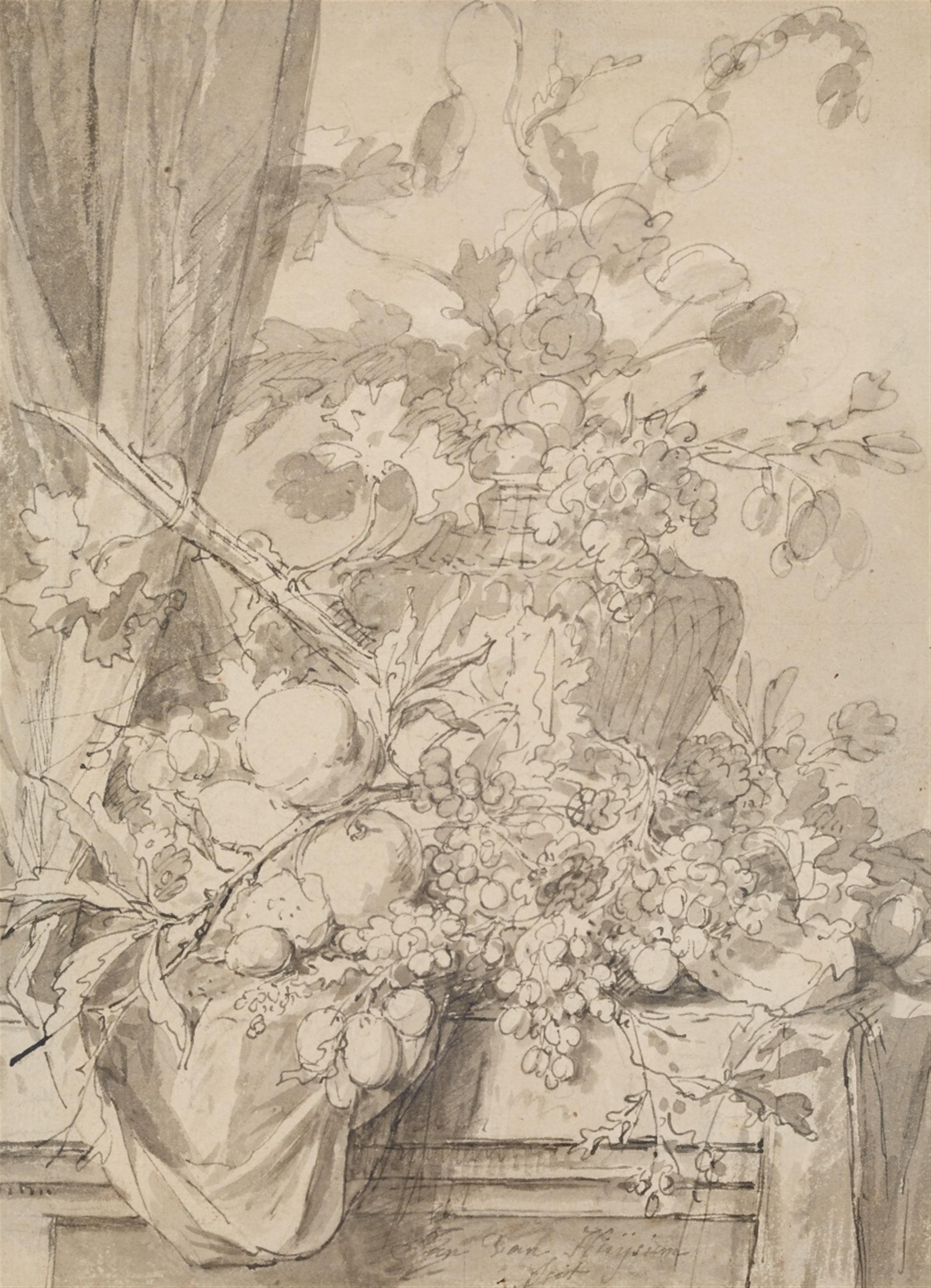 Jan van Huysum - Two Floral Still Lifes - image-2