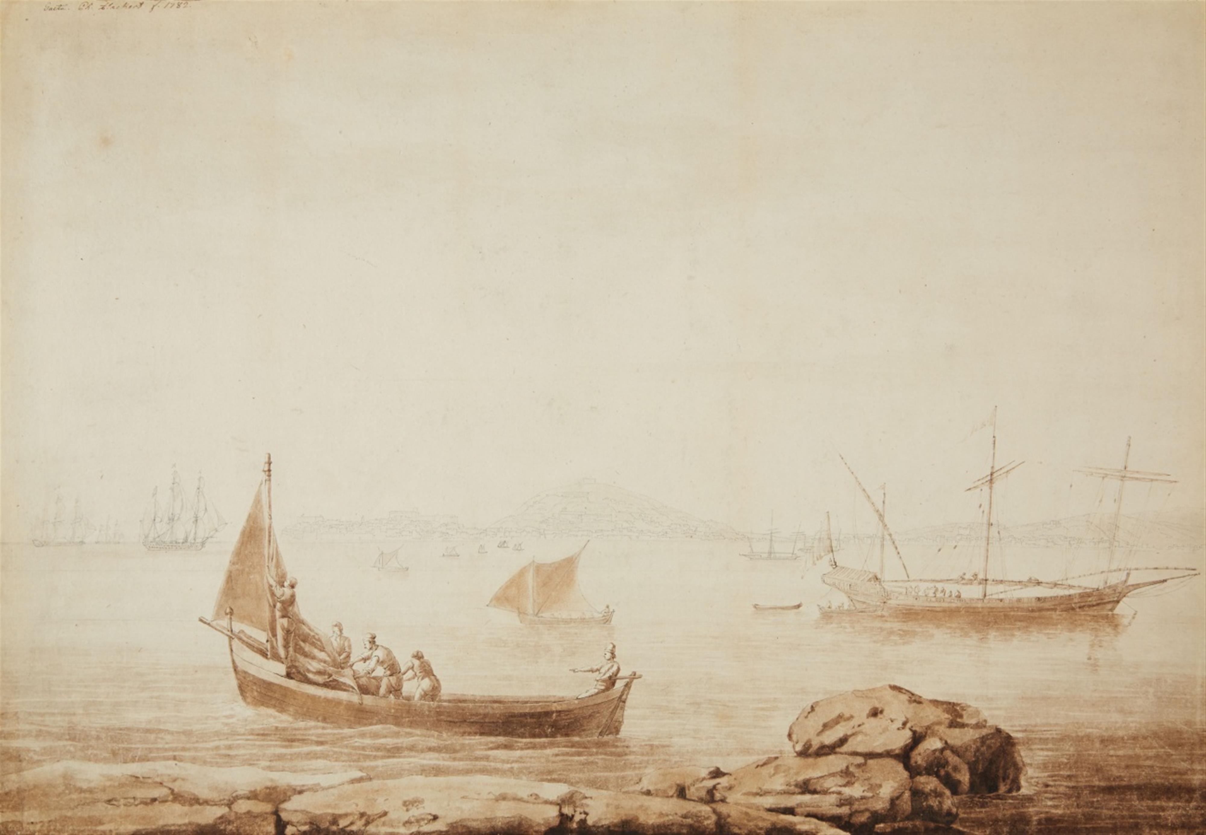 Jacob Philipp Hackert - A View of Gaeta Bay - image-1