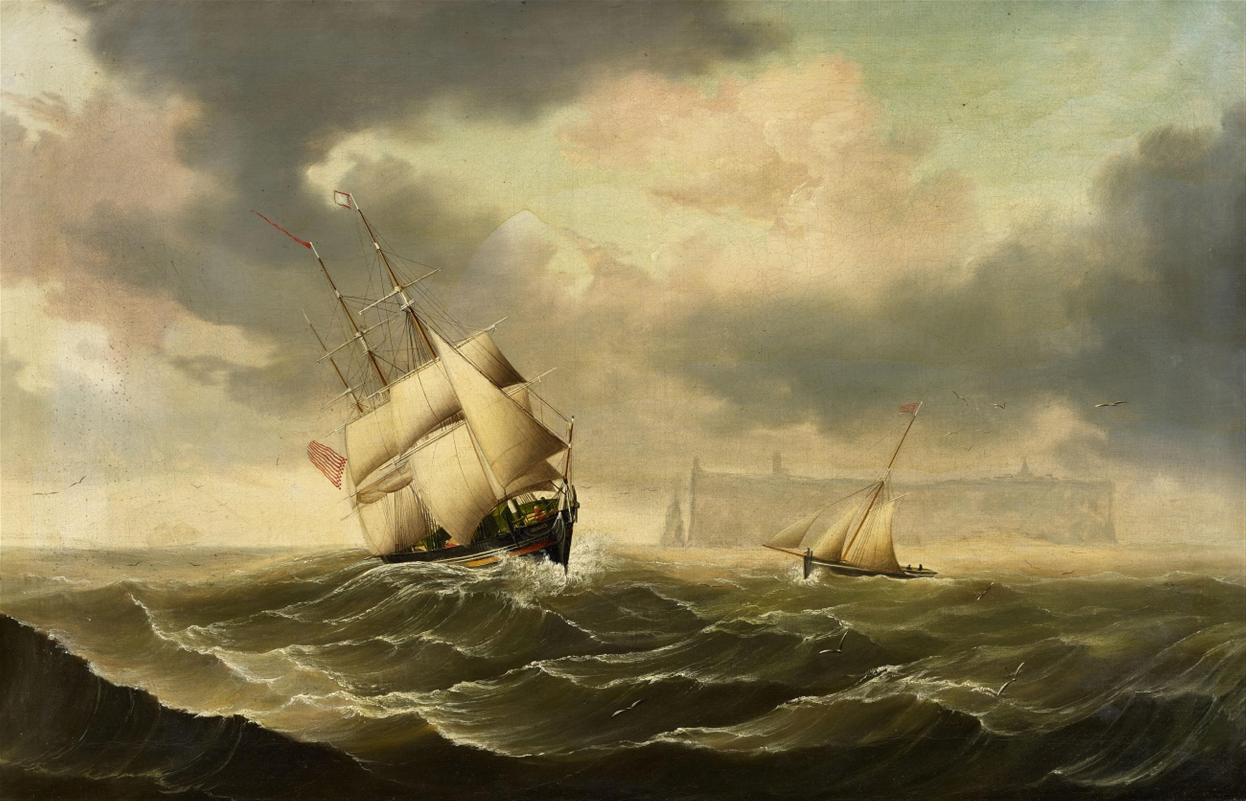 Carl Justus Harmen Fedeler - Segelschiff "Olbers" vor Helgoland - image-1