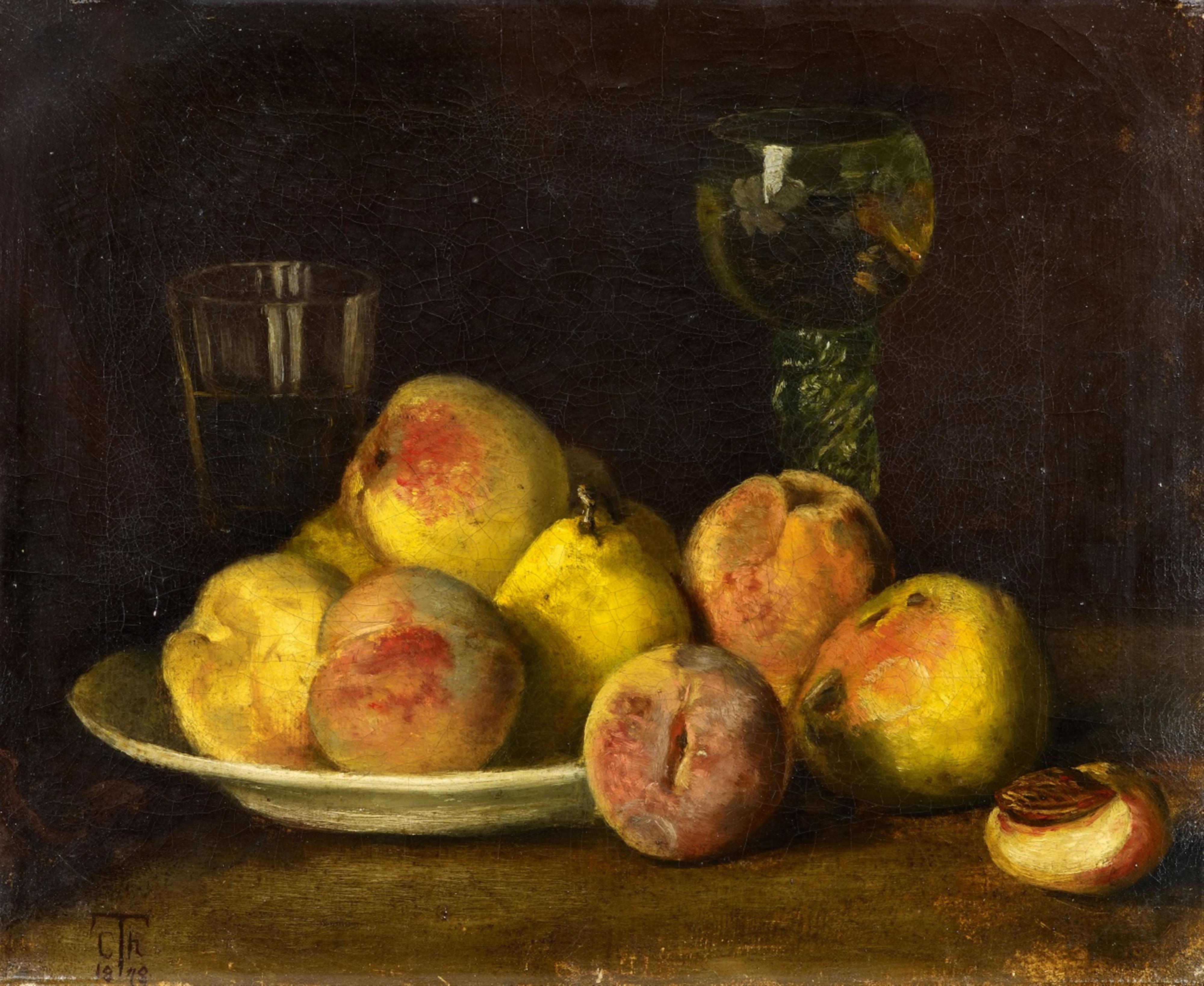 Cella Thoma - Still Life with Fruit and two Glasses - image-1