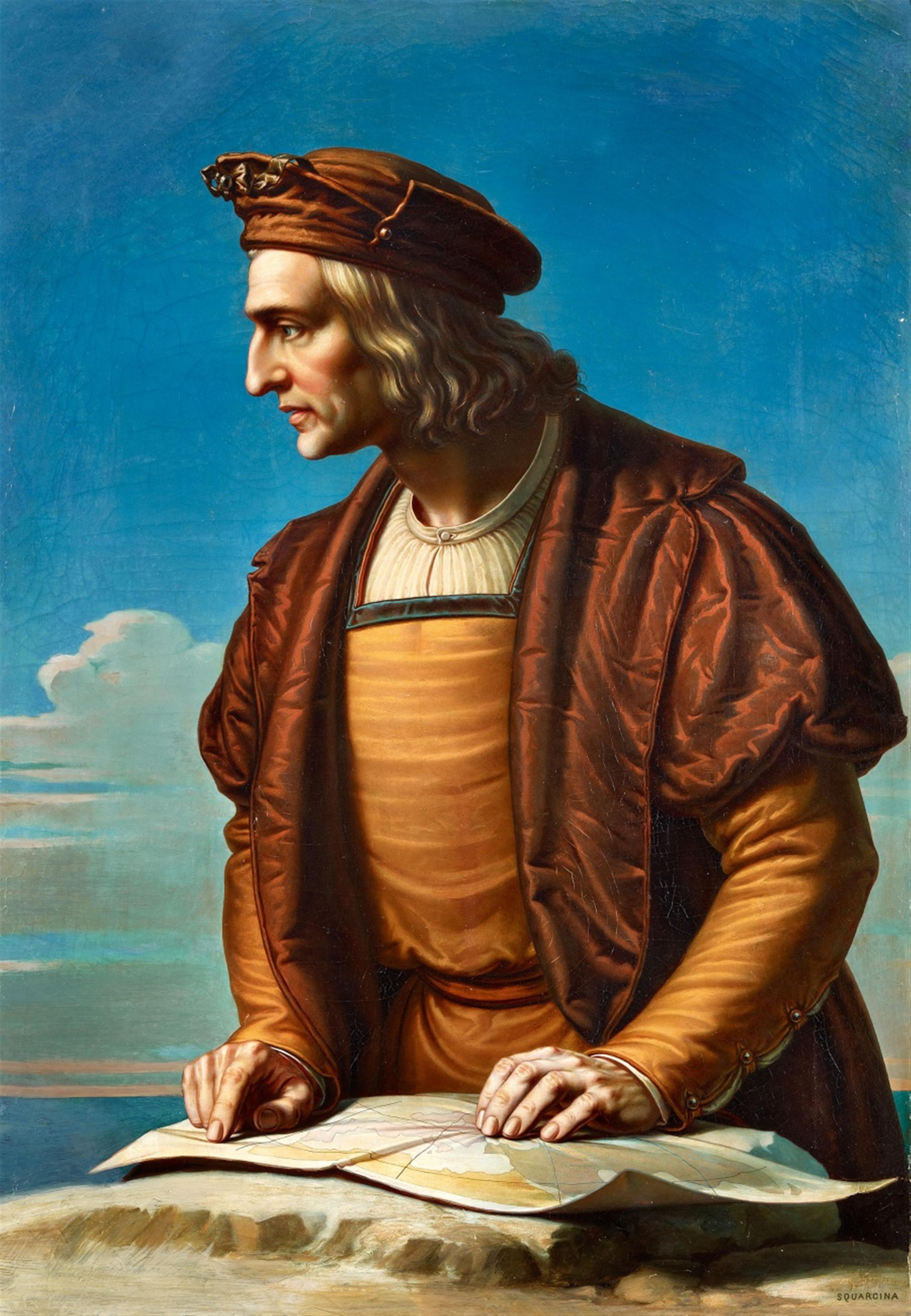 Giovanni Squarcina - Portrait of Christopher Columbus - image-1
