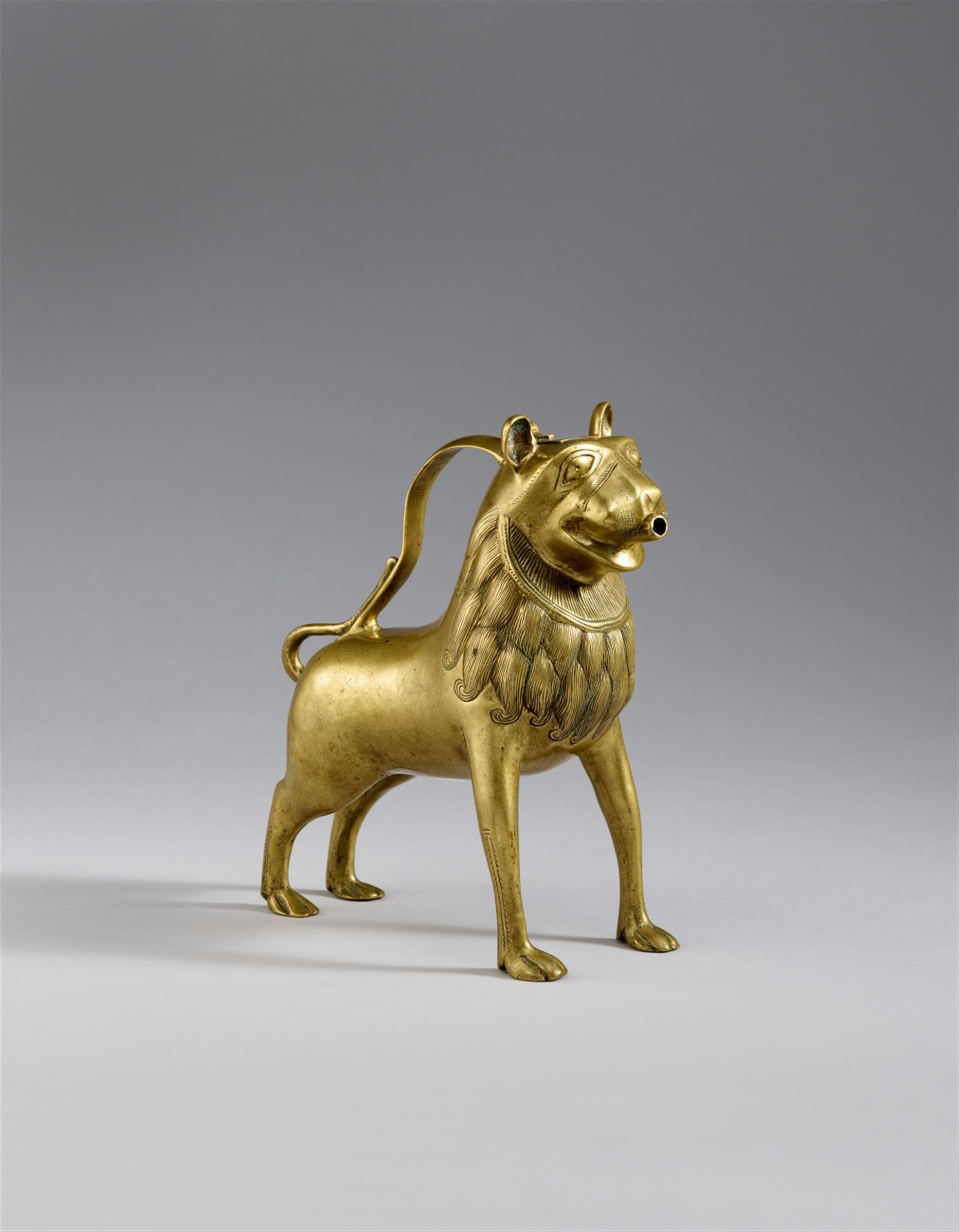 North German 13th century - A 13th century North German aquamanile formed as a lion. - image-3