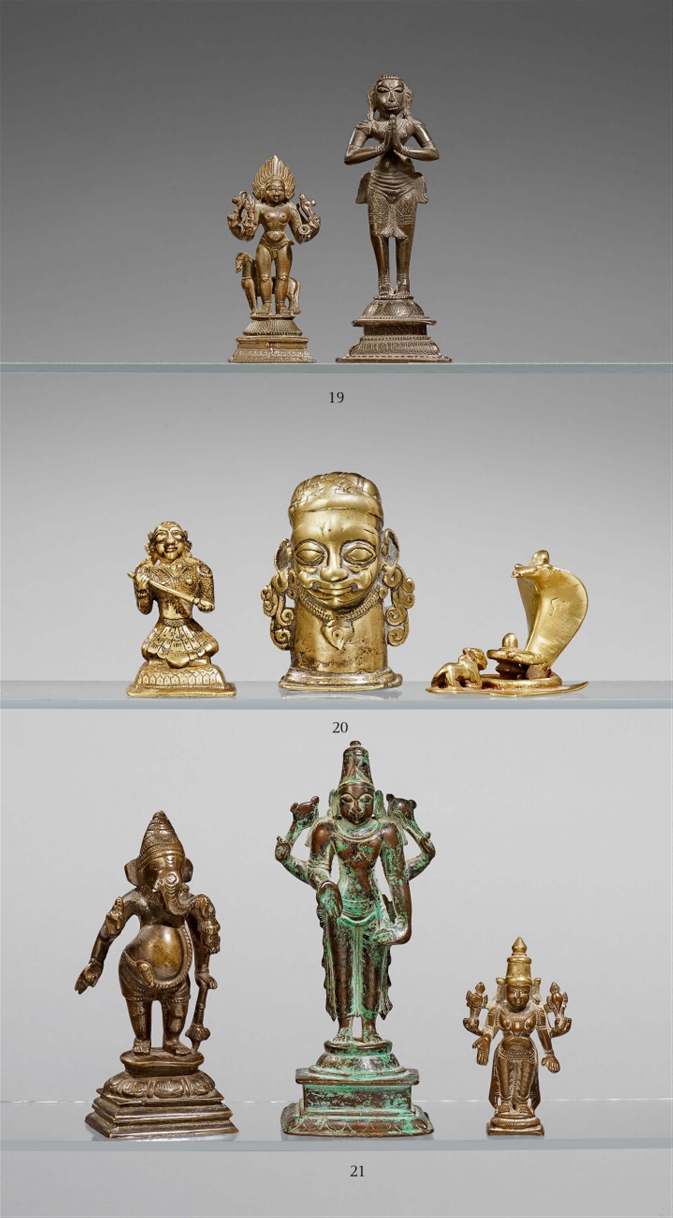 Two Indian bronze figures. 19th/20th century - image-1