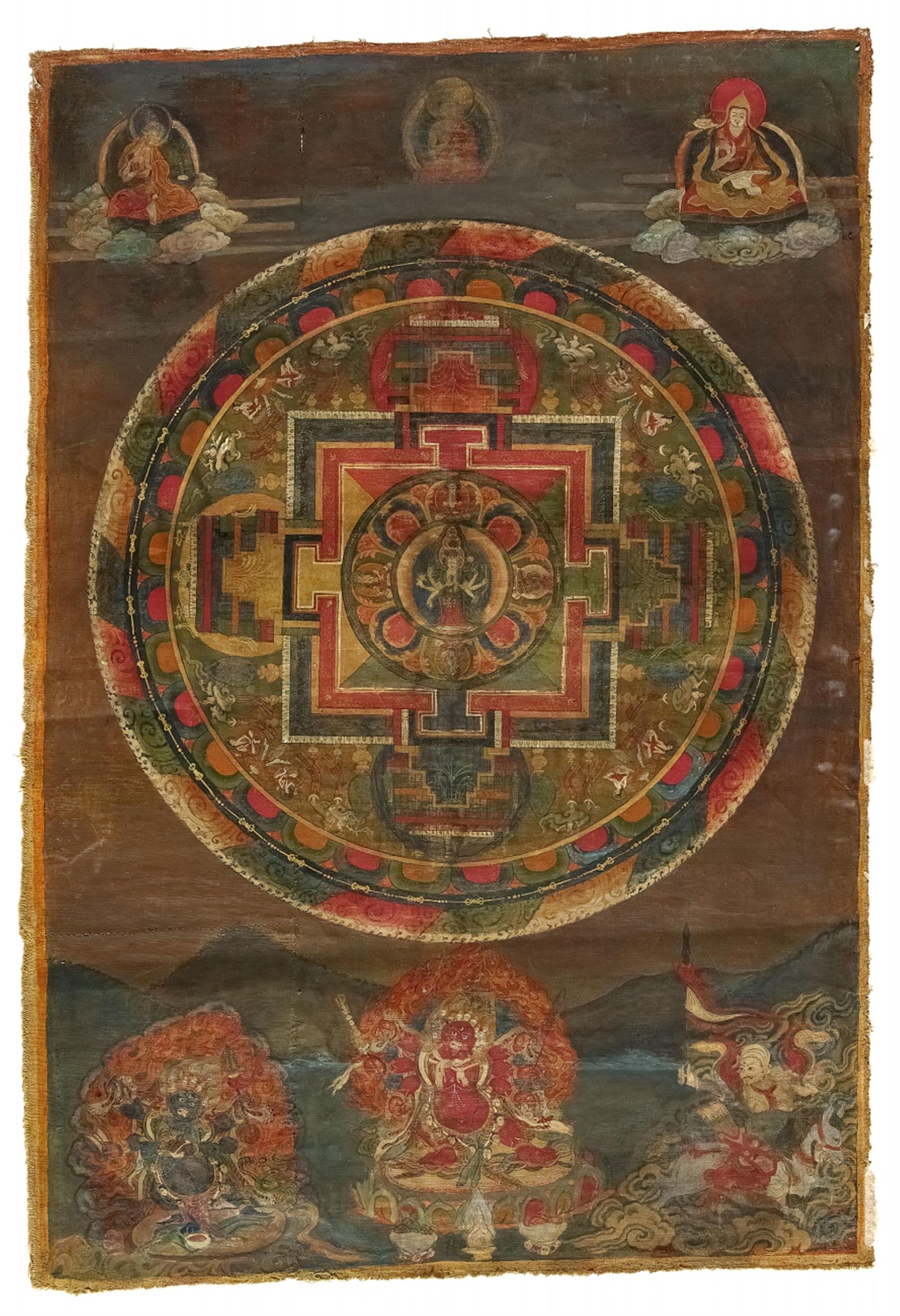 A Tibetan mandala of Avalokiteshvara. 18th century - image-2