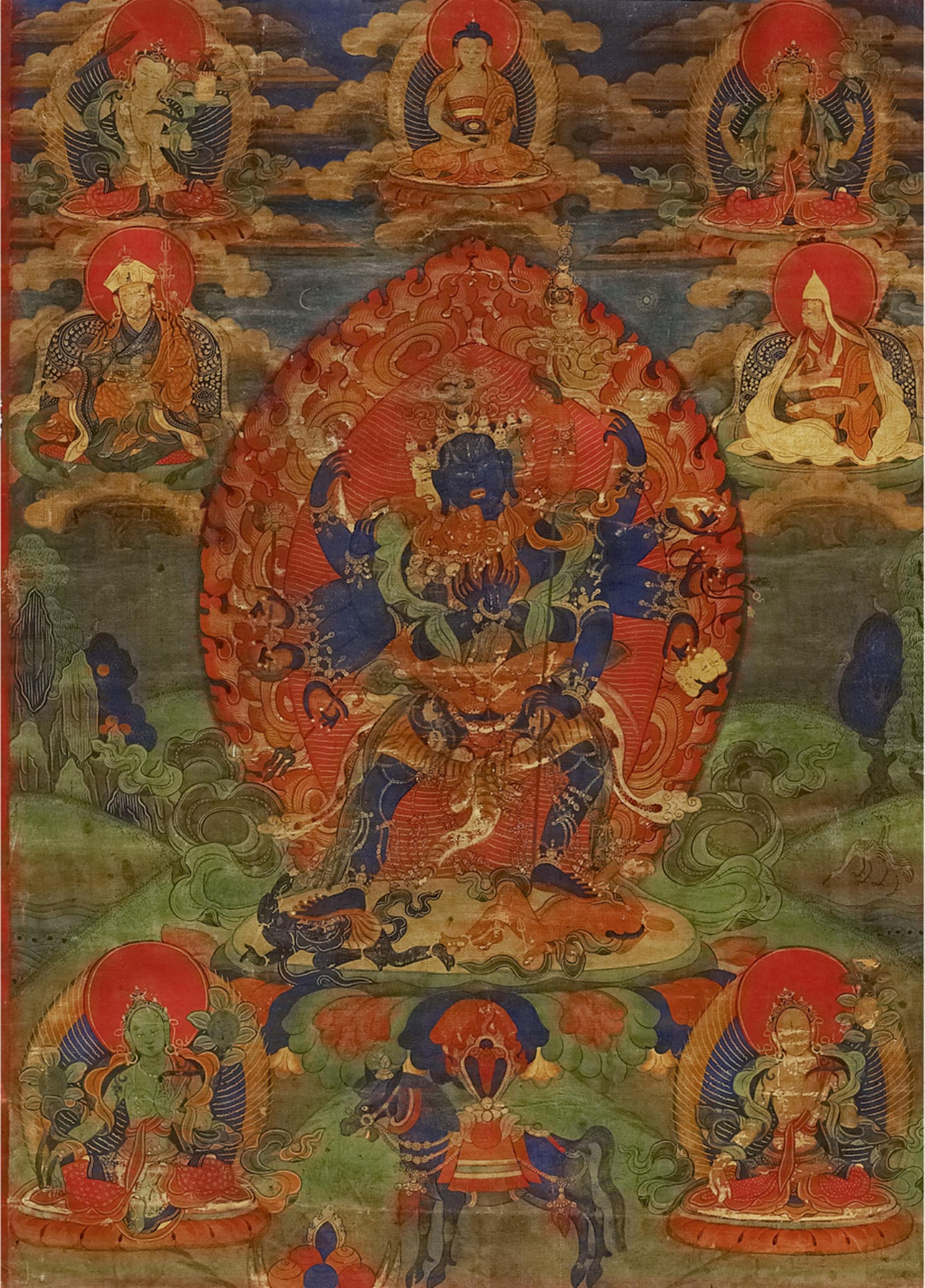 Thangka des Chakrasamvara yab yum. Tibet. 19. Jh. - image-1
