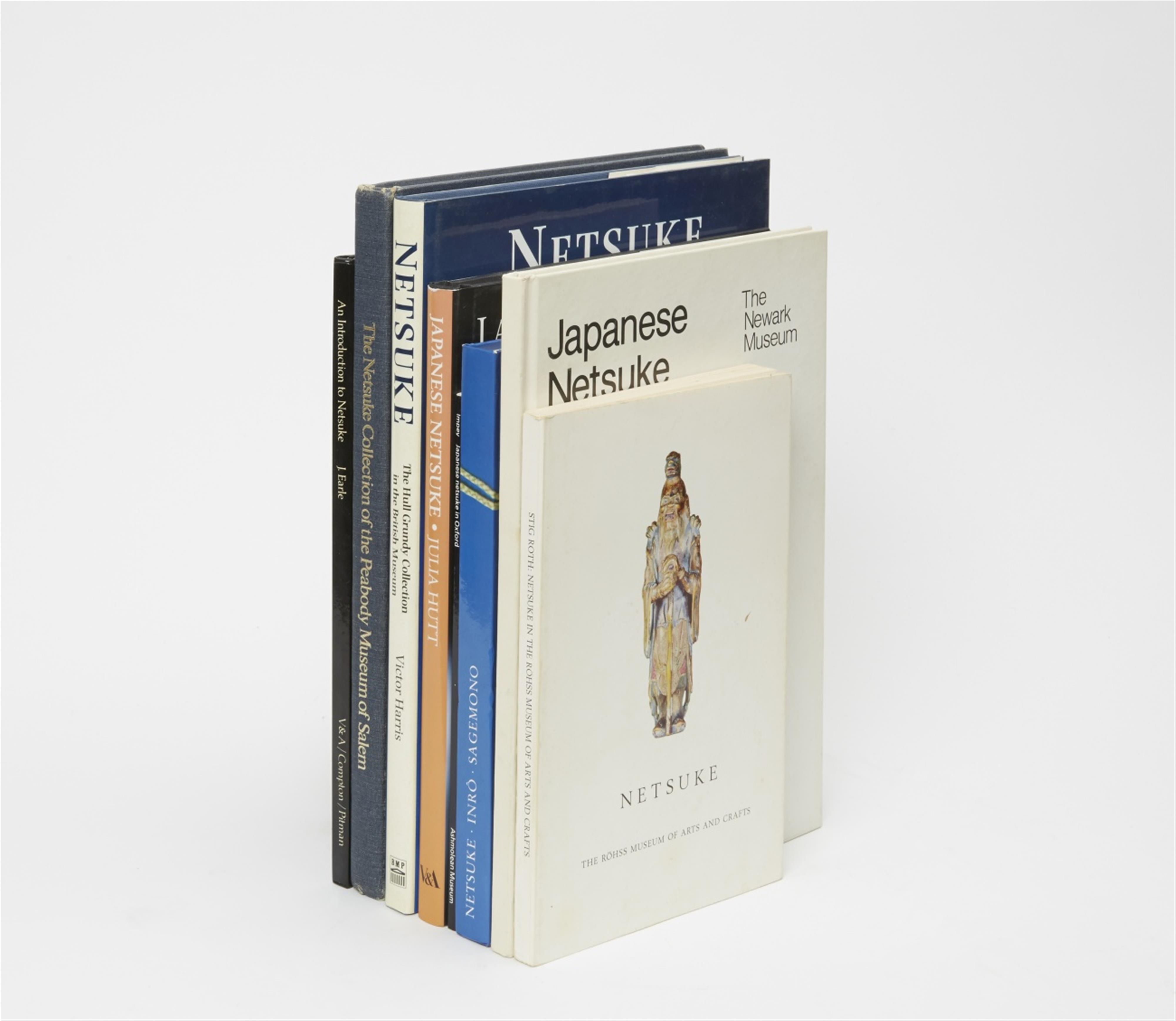 Eight reference books on netsuke in museum collections - image-1
