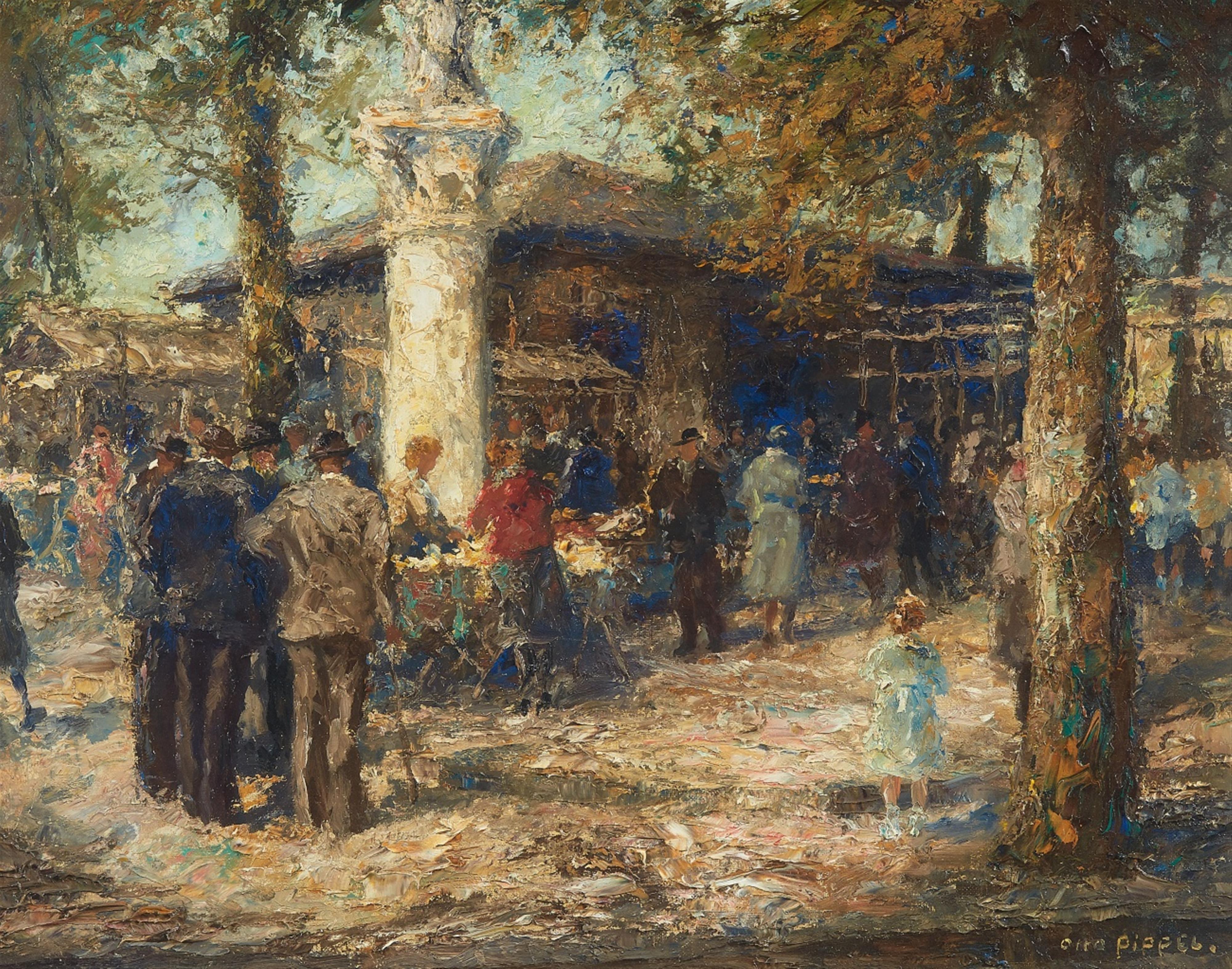 Otto Pippel - Sunday Market in the Tyrol - image-1