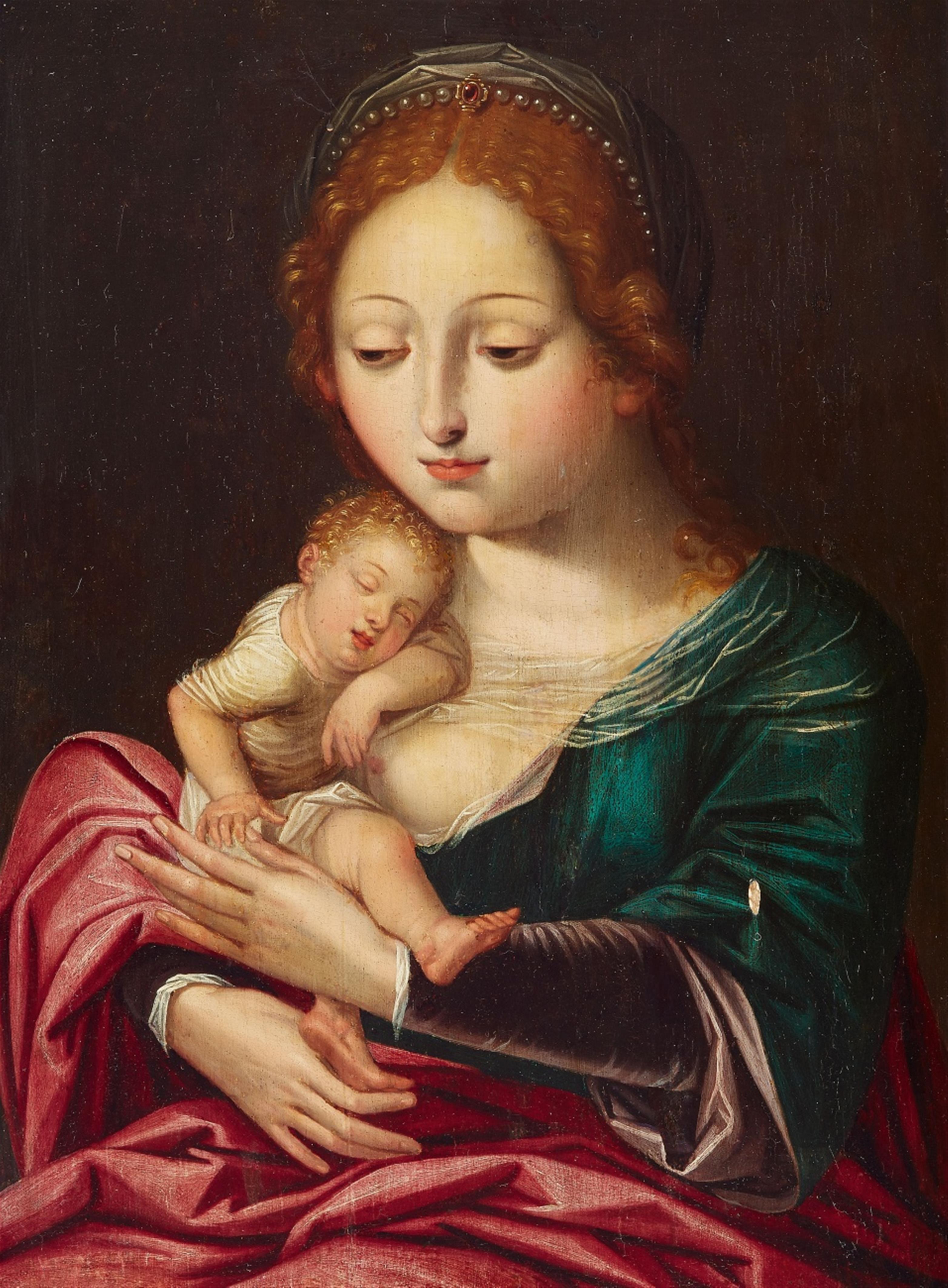 Flemish School 16th century - The Virgin and Child - image-1