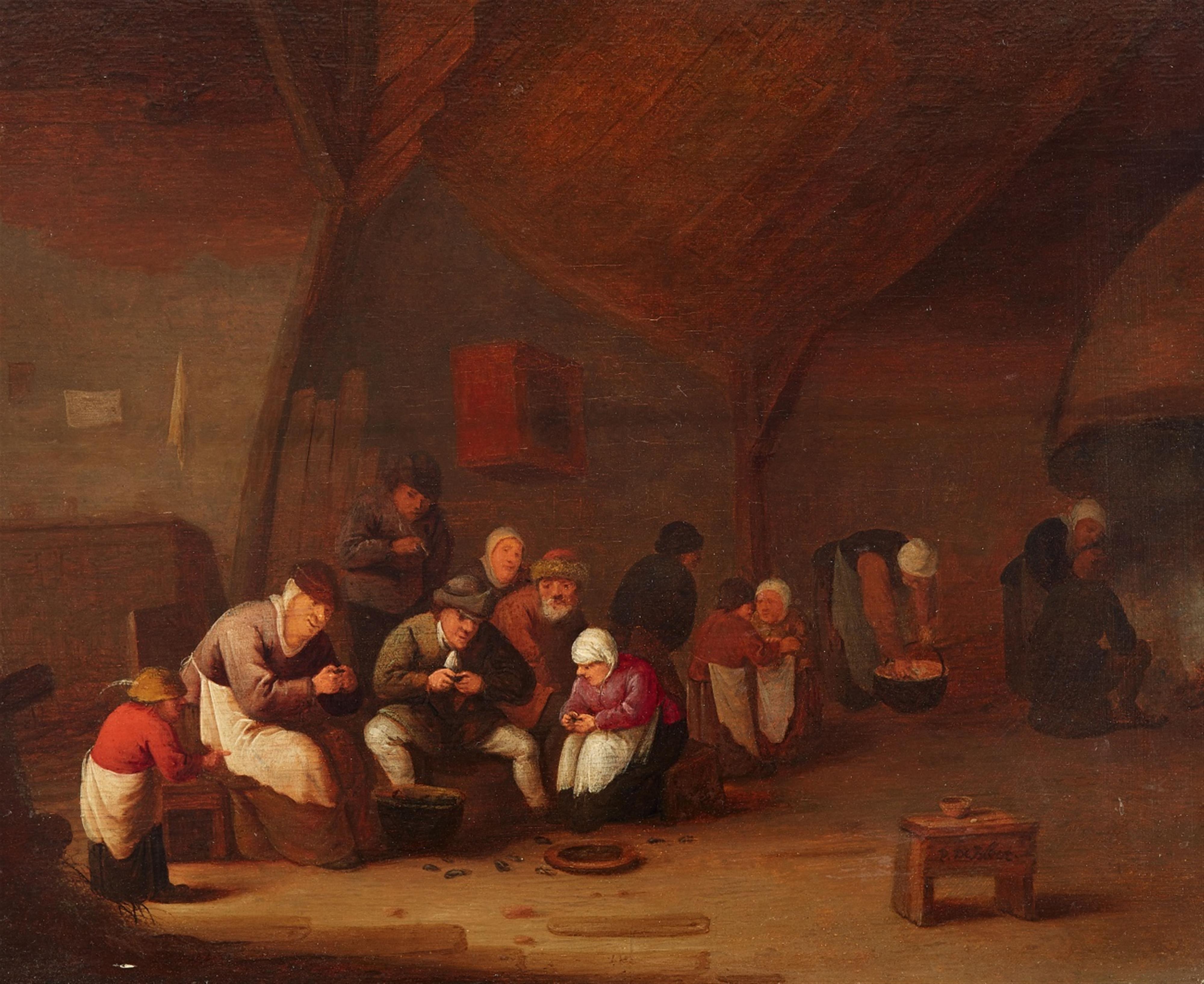 Bartholomeus Molenaer - Peasants Eating Mussels - image-1
