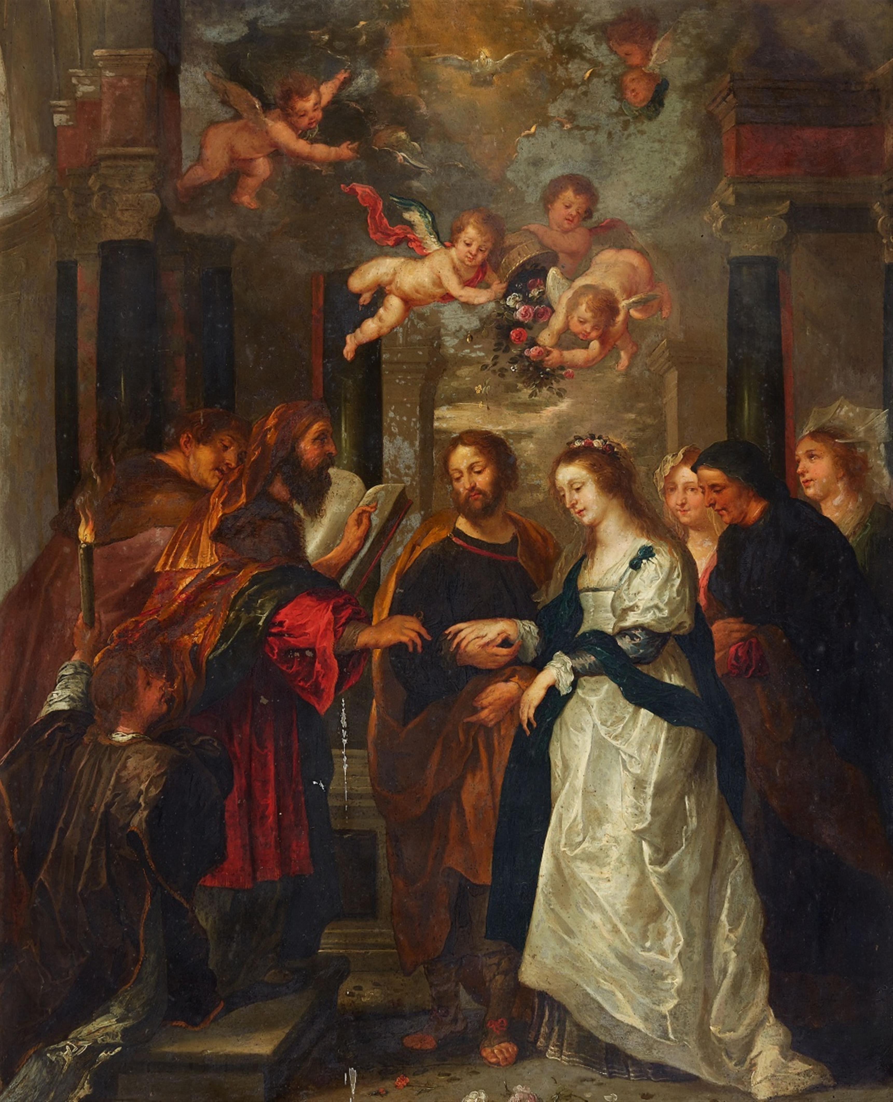 Peter Paul Rubens, copy after - The Marriage of the Virgin - image-1