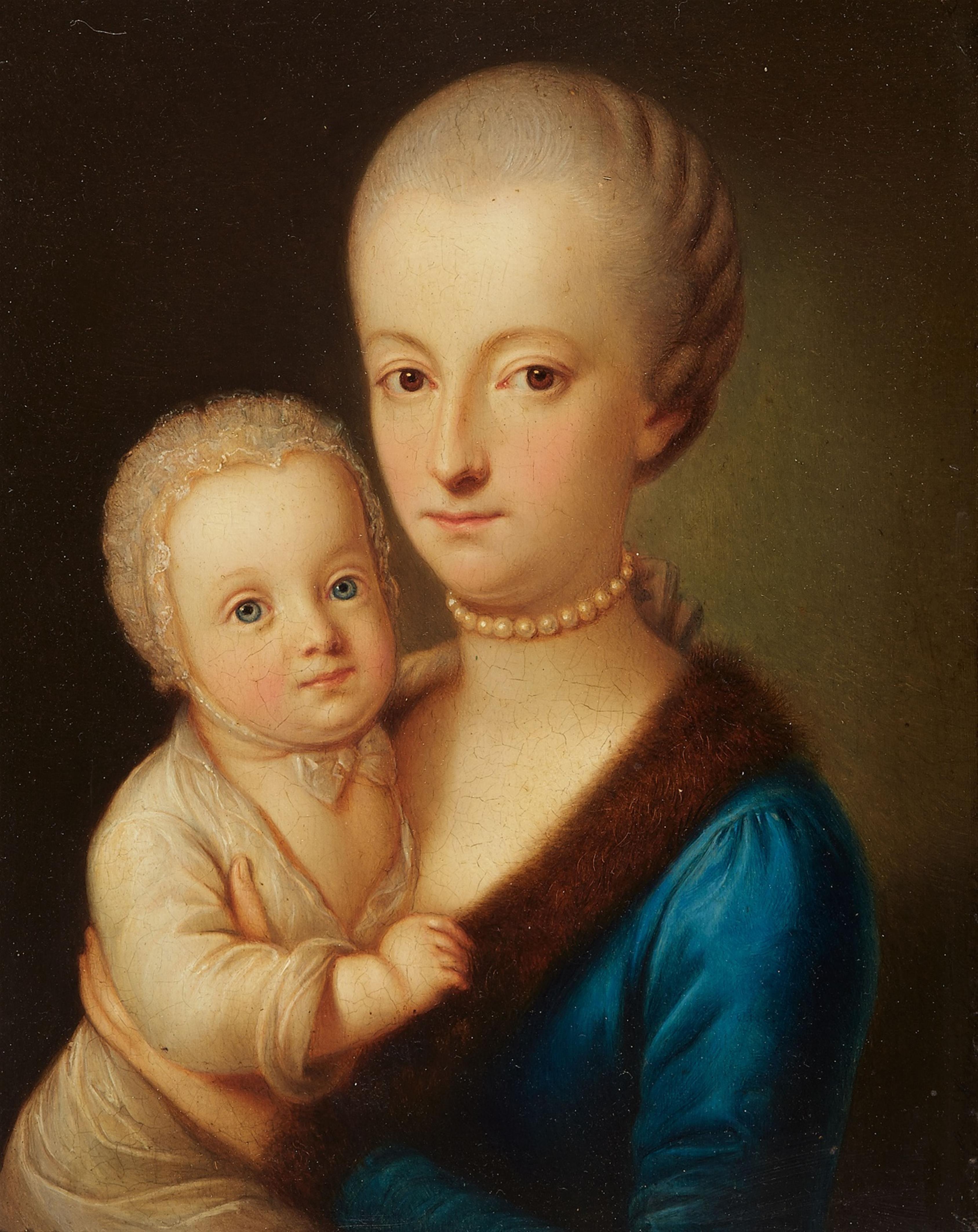 Carl Joseph Alois Agricola - Bildnis eines Herrn mit Orden vom Goldenen Vlies Bildnis einer Dame mit Kind - image-2