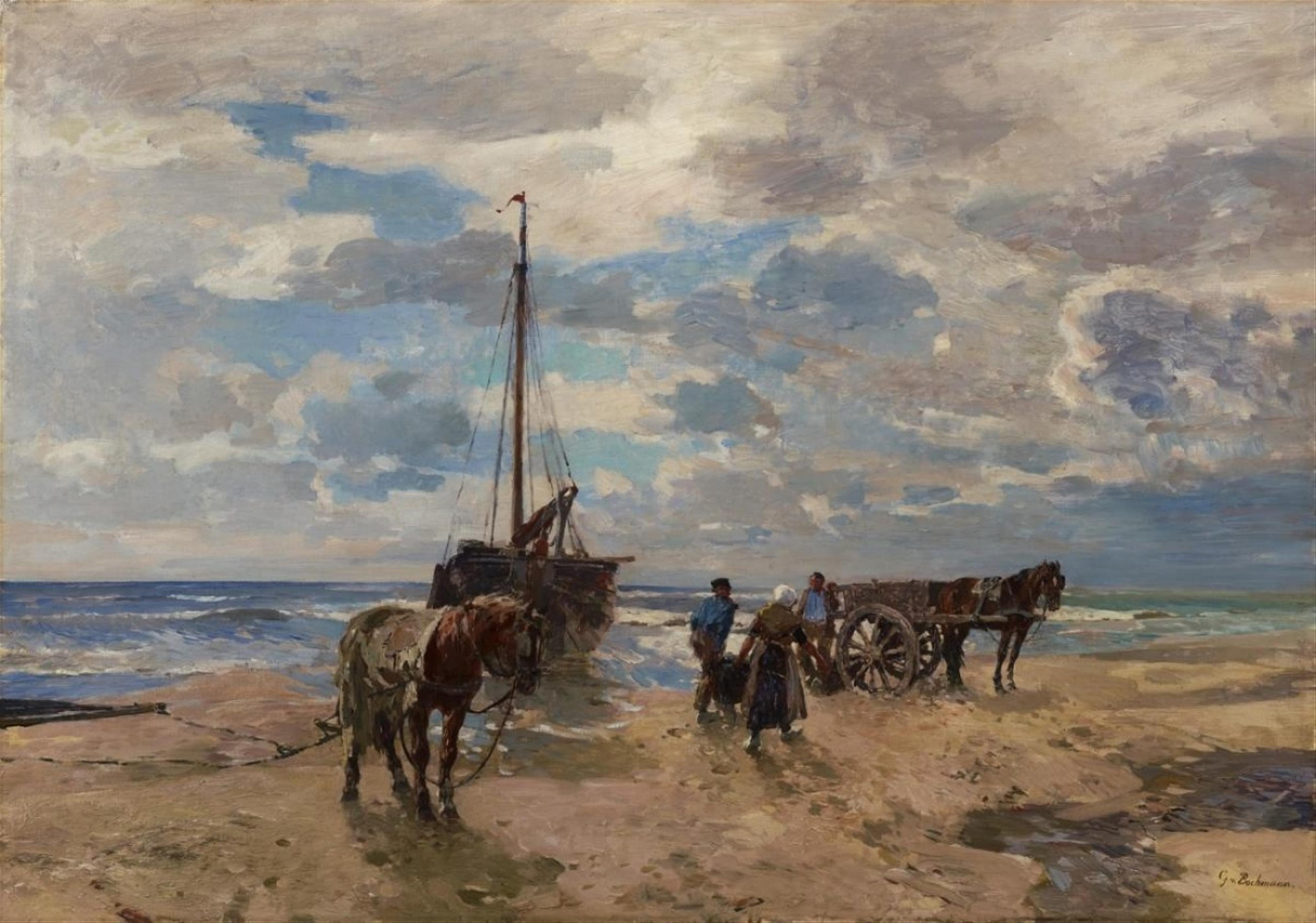 Gregor von Bochmann - Fishermen on the Beach - image-1