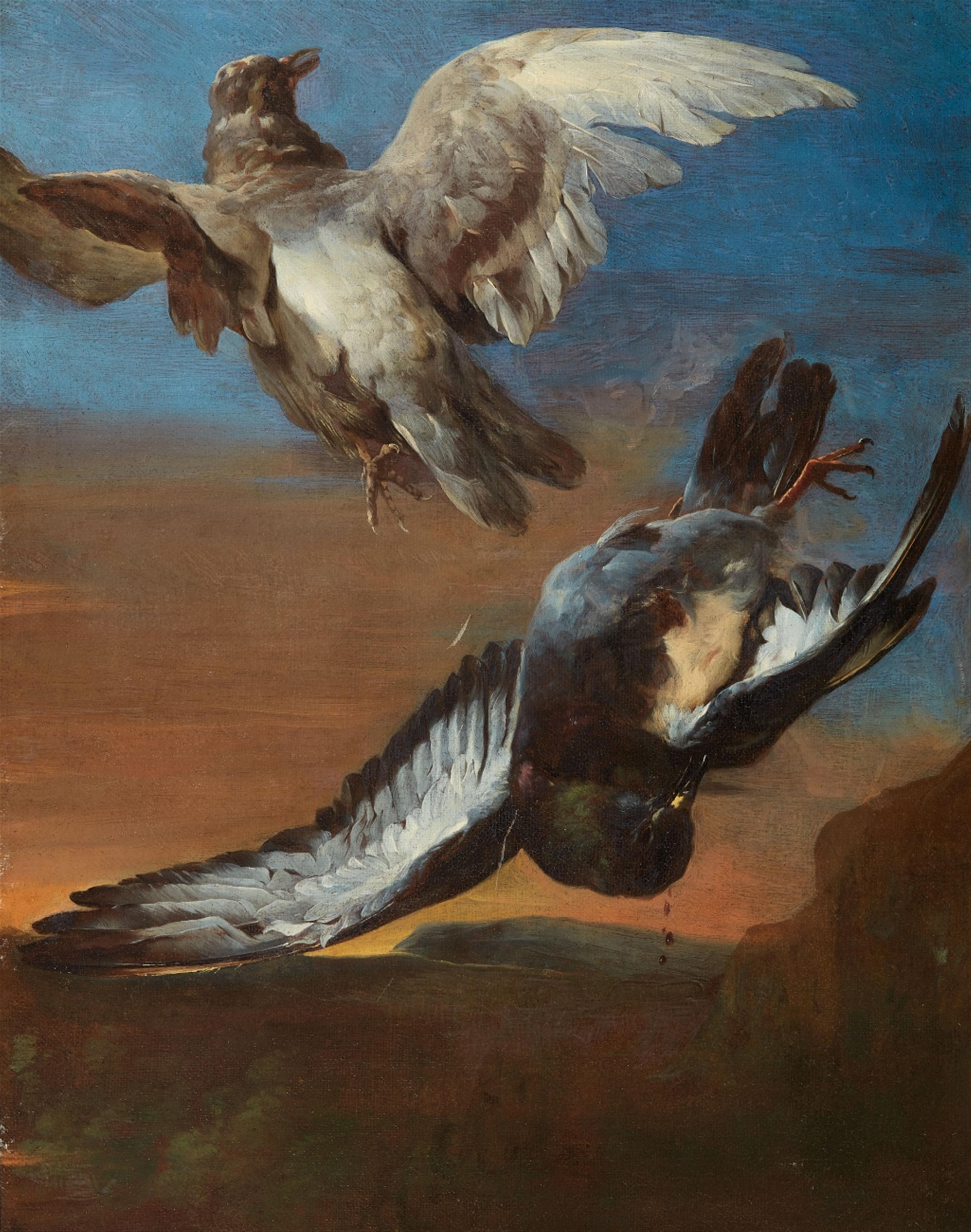 Deutscher Künstler des 19. Jahrhunderts - Zwei Vögel - image-1