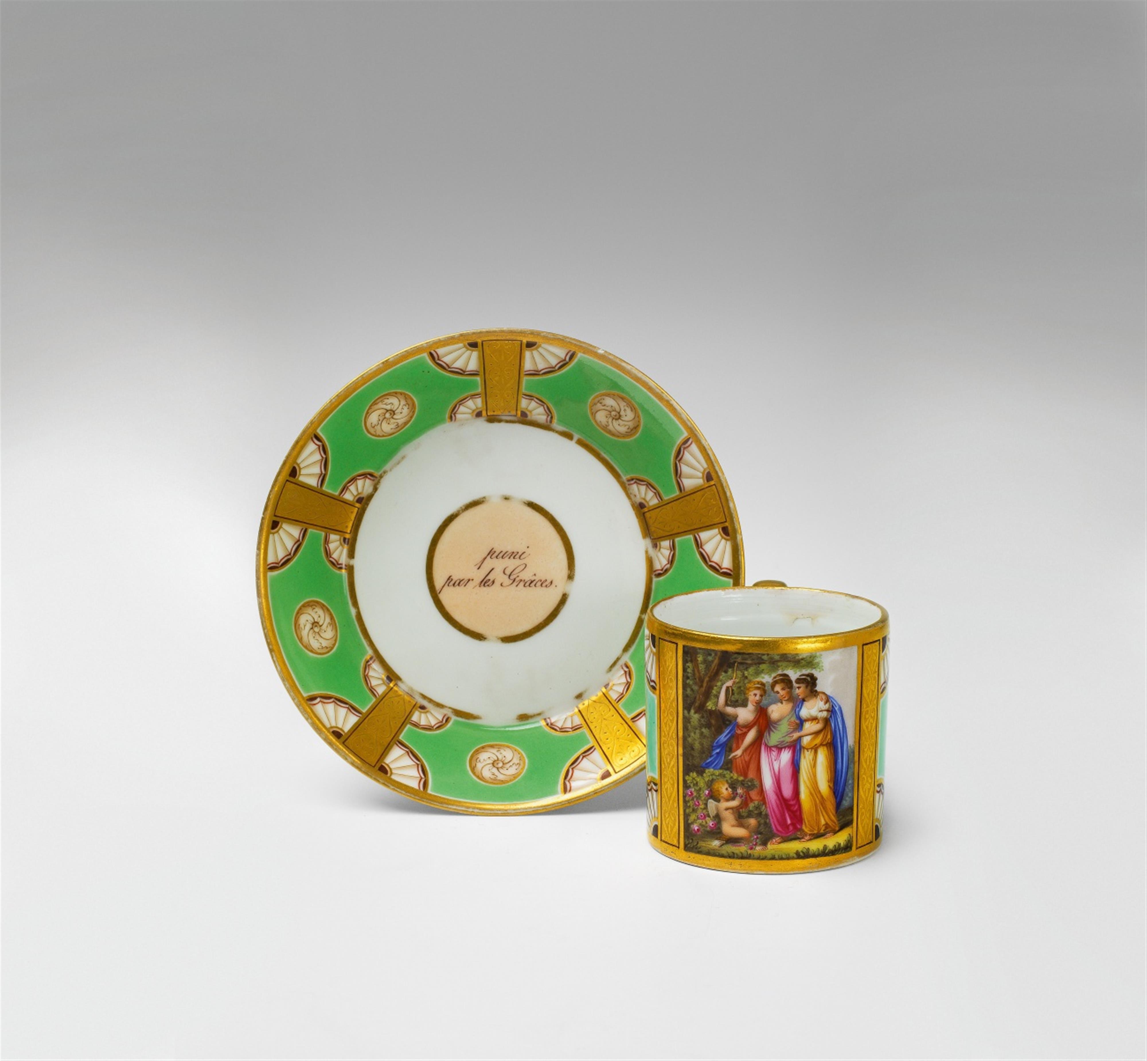 A Berlin KPM porcelain cup made for Frederick William III - image-1