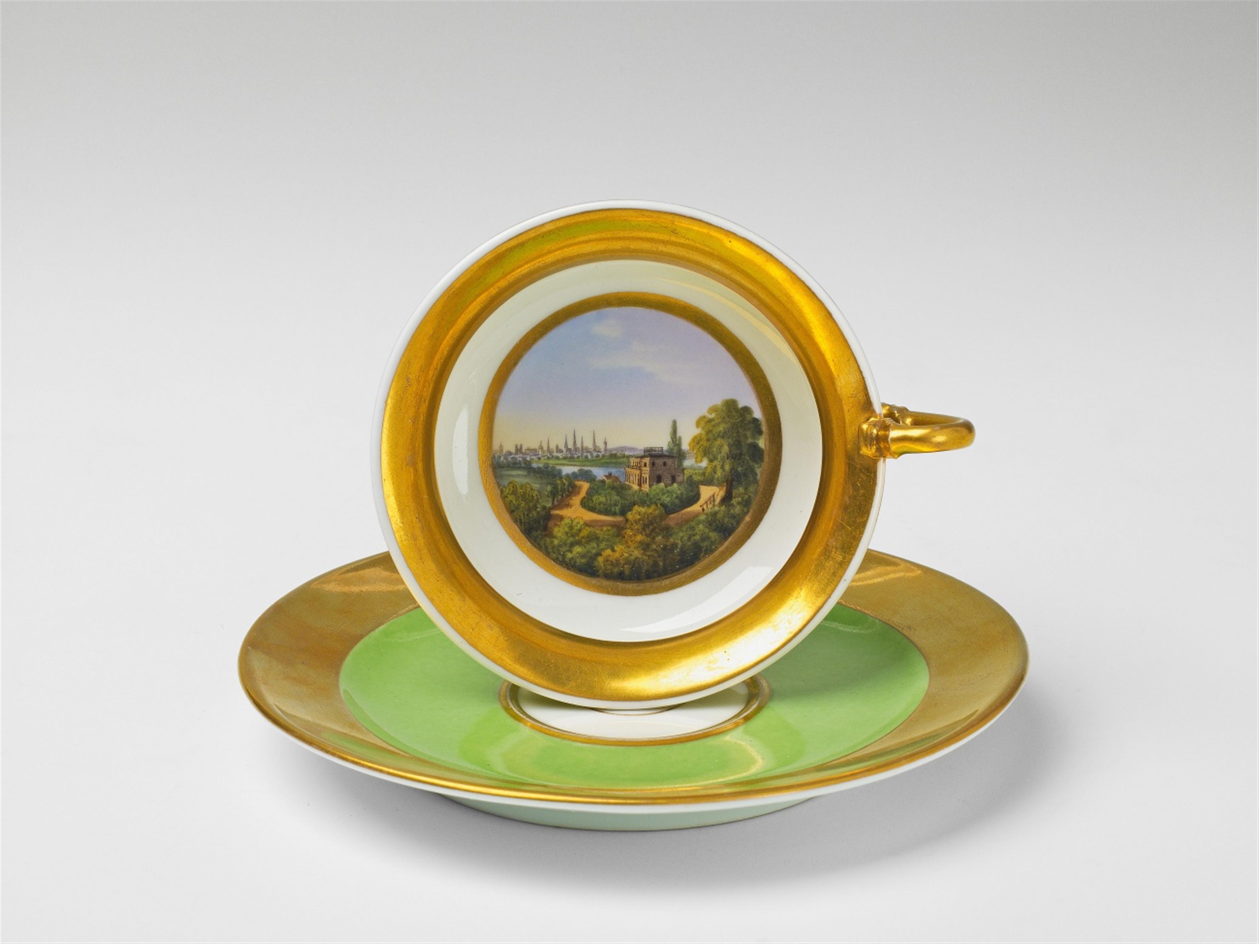 A Berlin KPM porcelain cup and saucer - image-1
