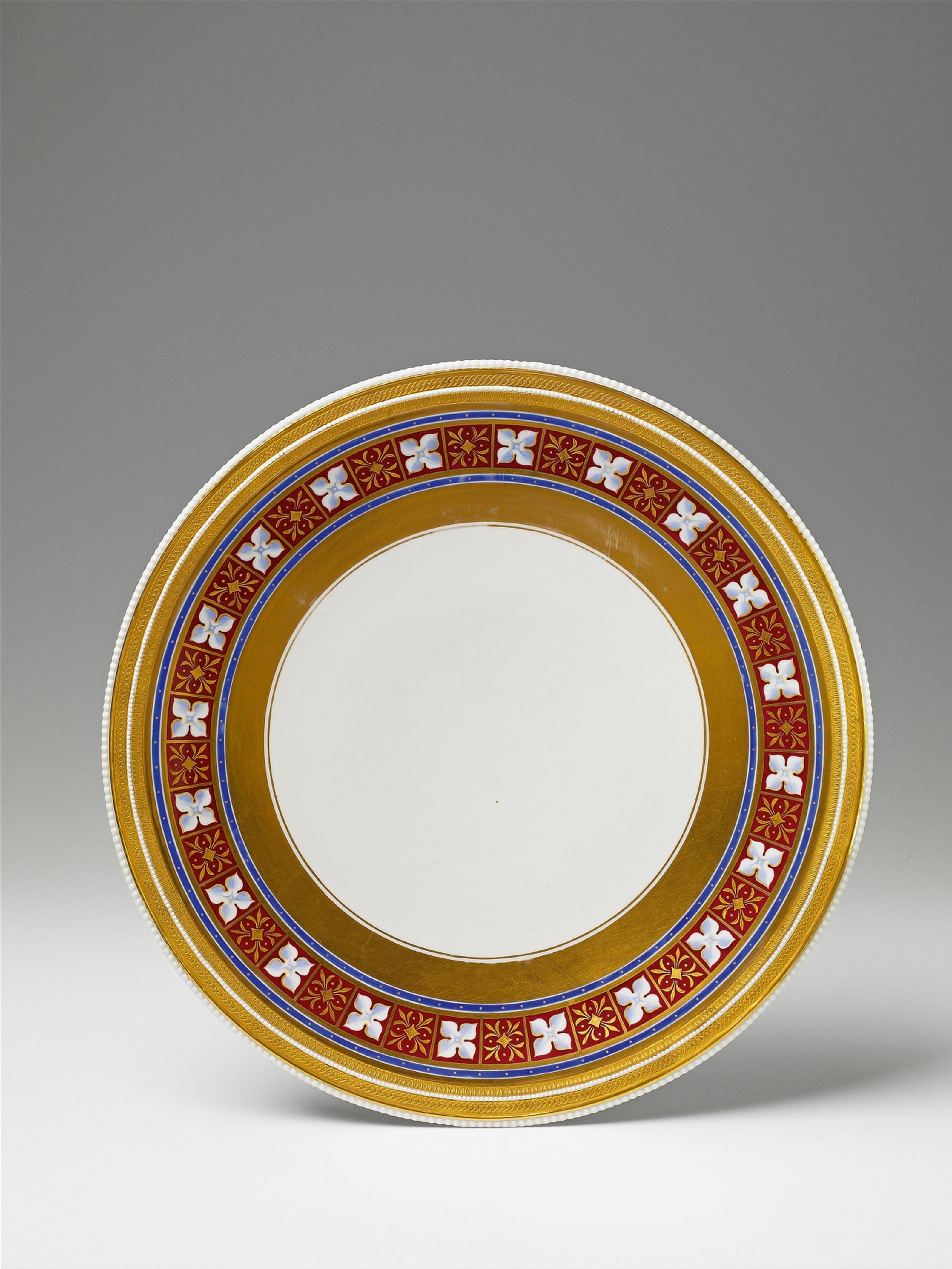 A large, round Berlin KPM porcelain platter - image-2