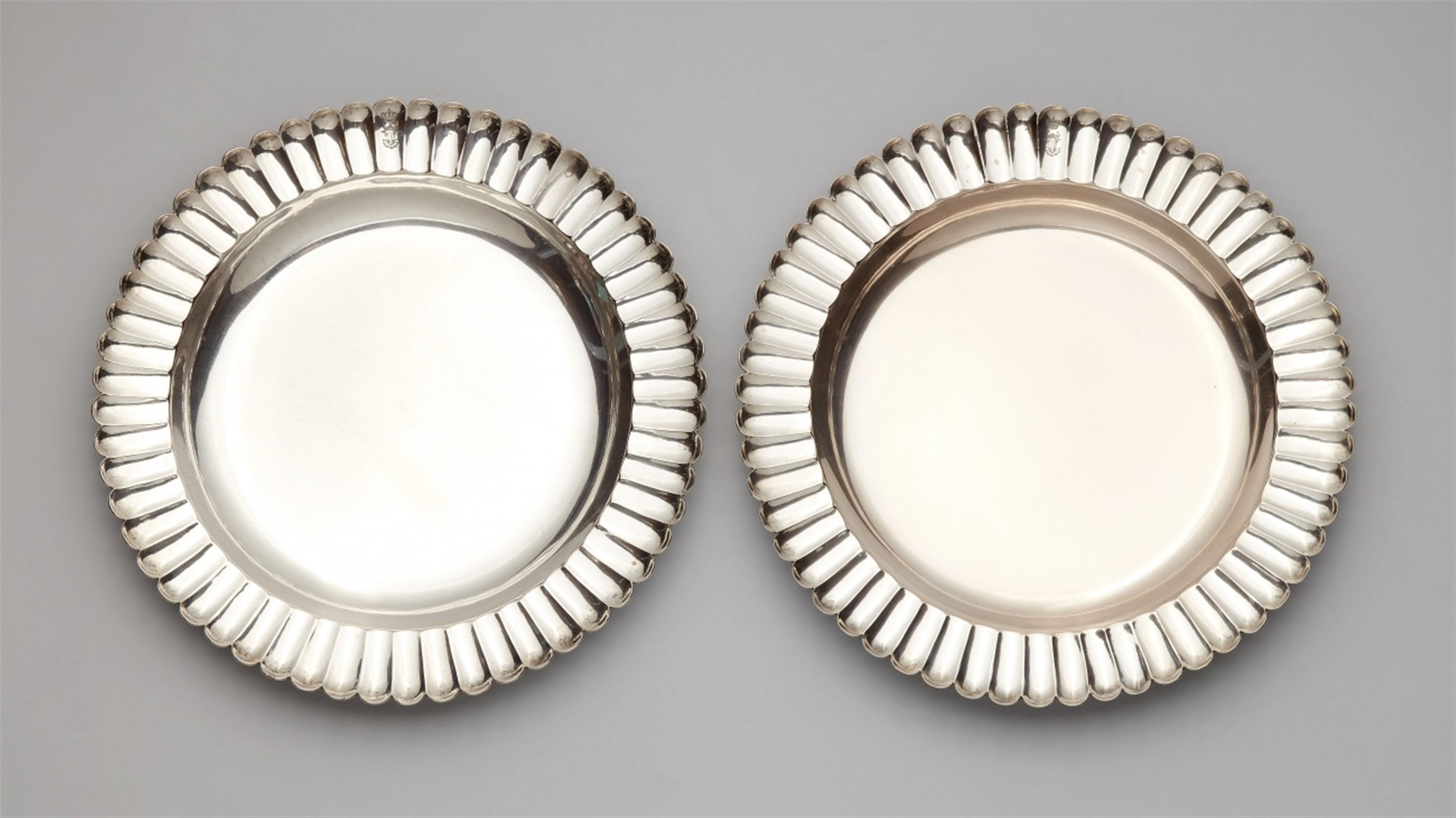 A pair of Schwerin silver officer's plates - image-3