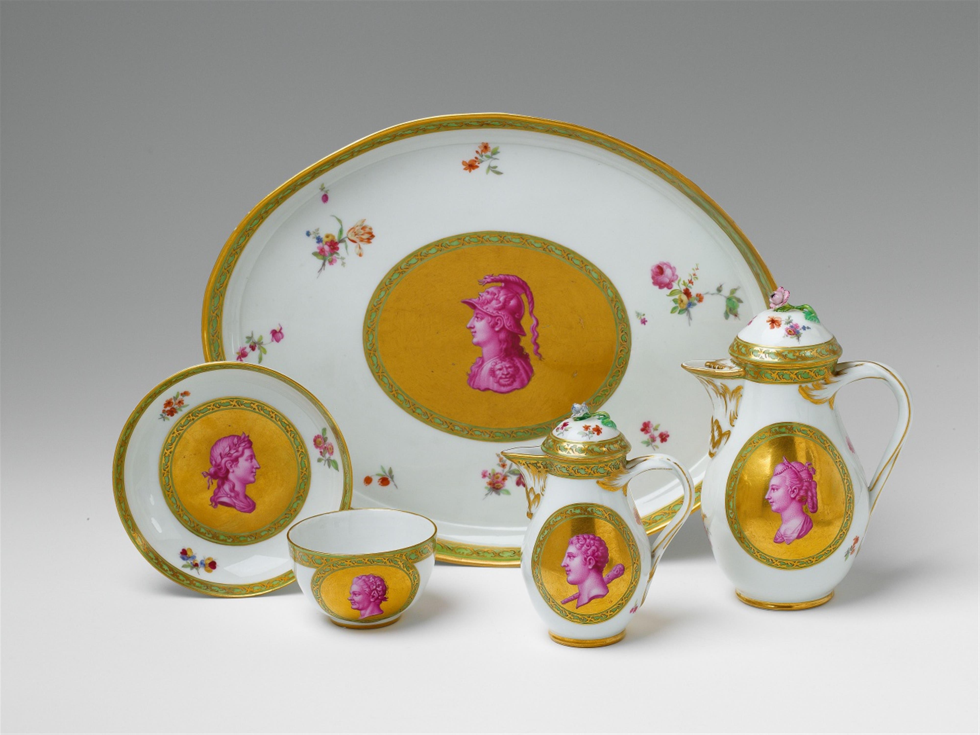 Pieces from a Berlin KPM porcelain tea set - image-1