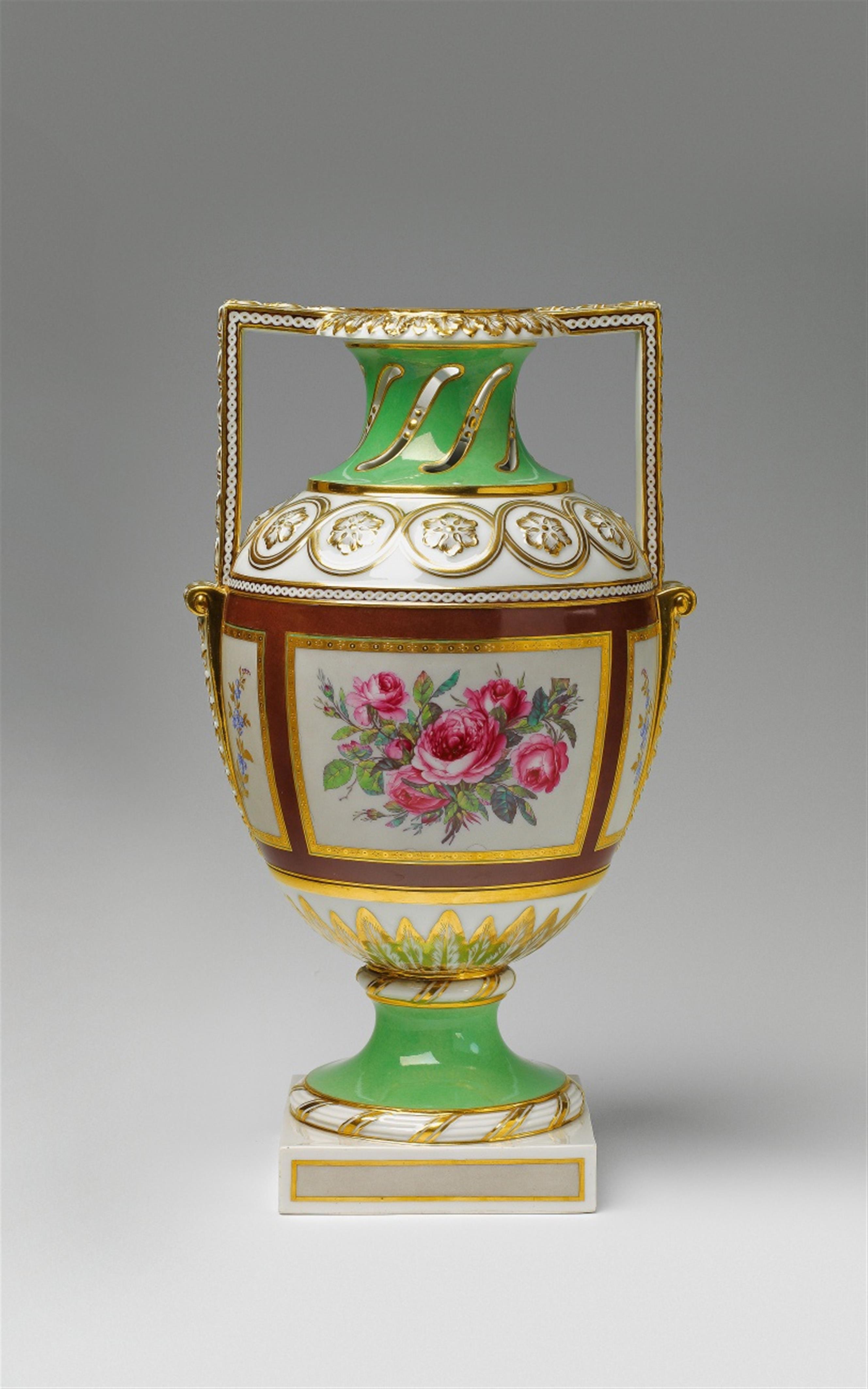 A Berlin KPM Neoclassical porcelain vase - image-1
