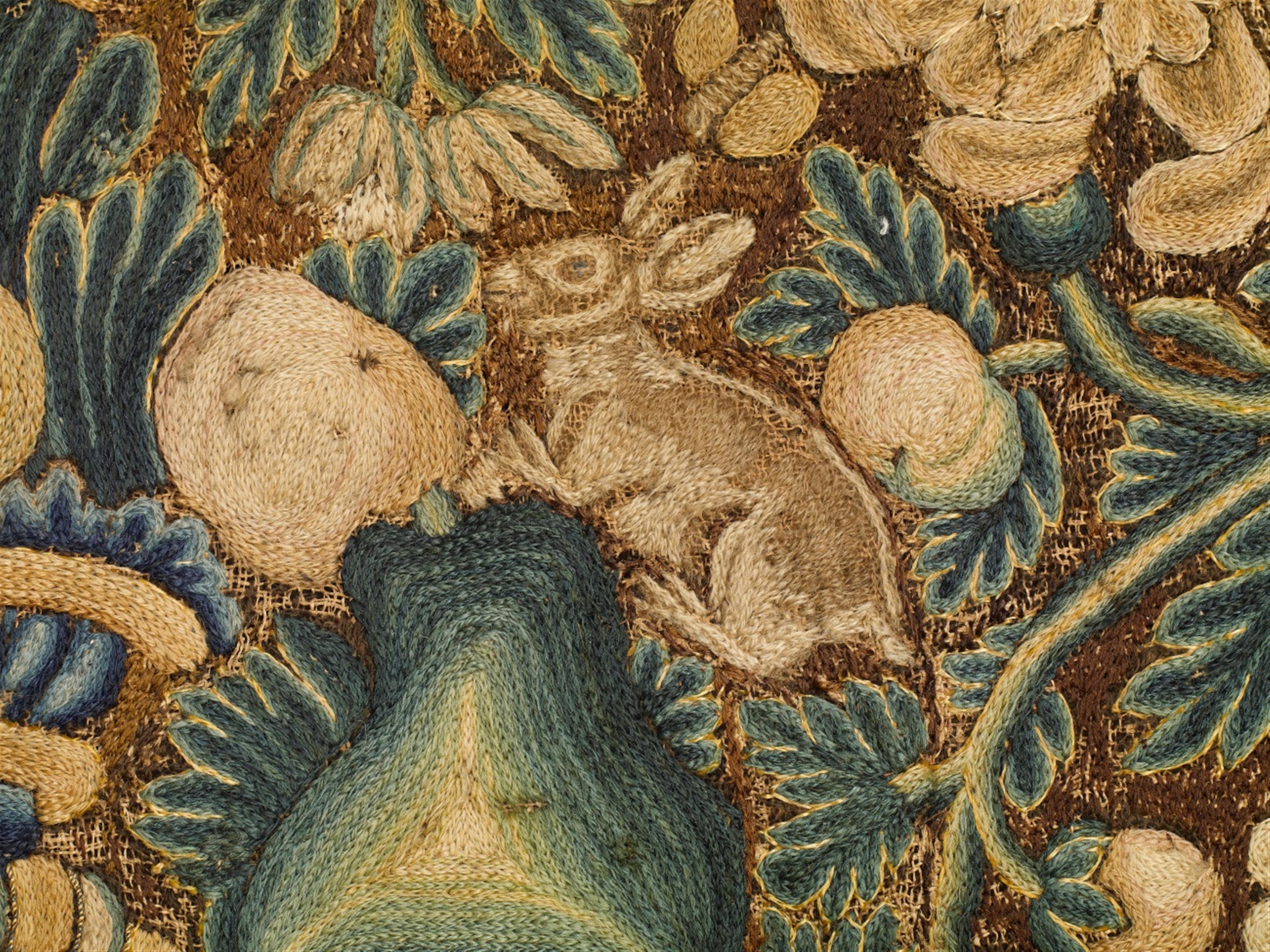 A 17th century embroidered table cover - image-3
