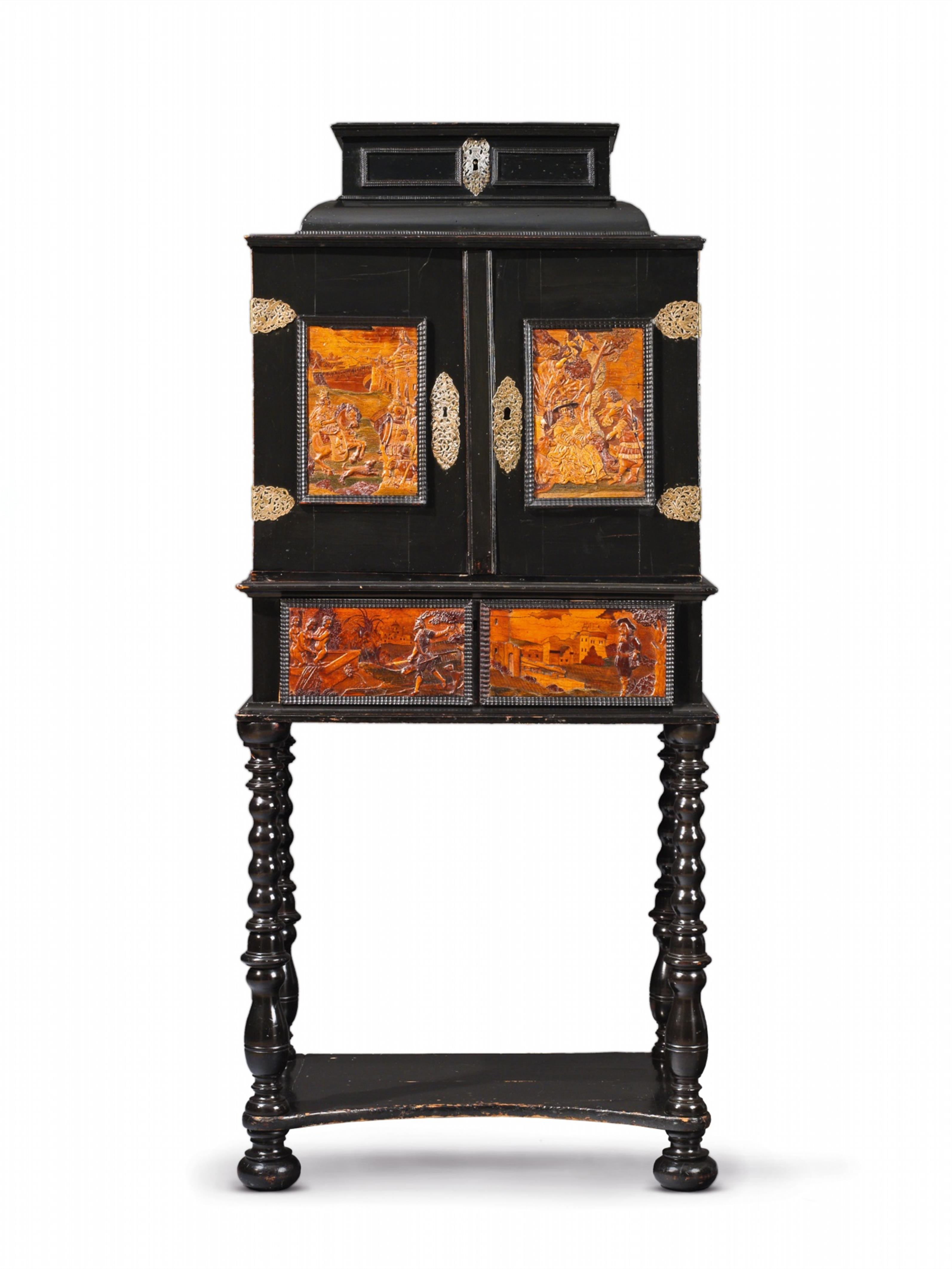 An inlaid Bohemian Eger cabinet - image-8