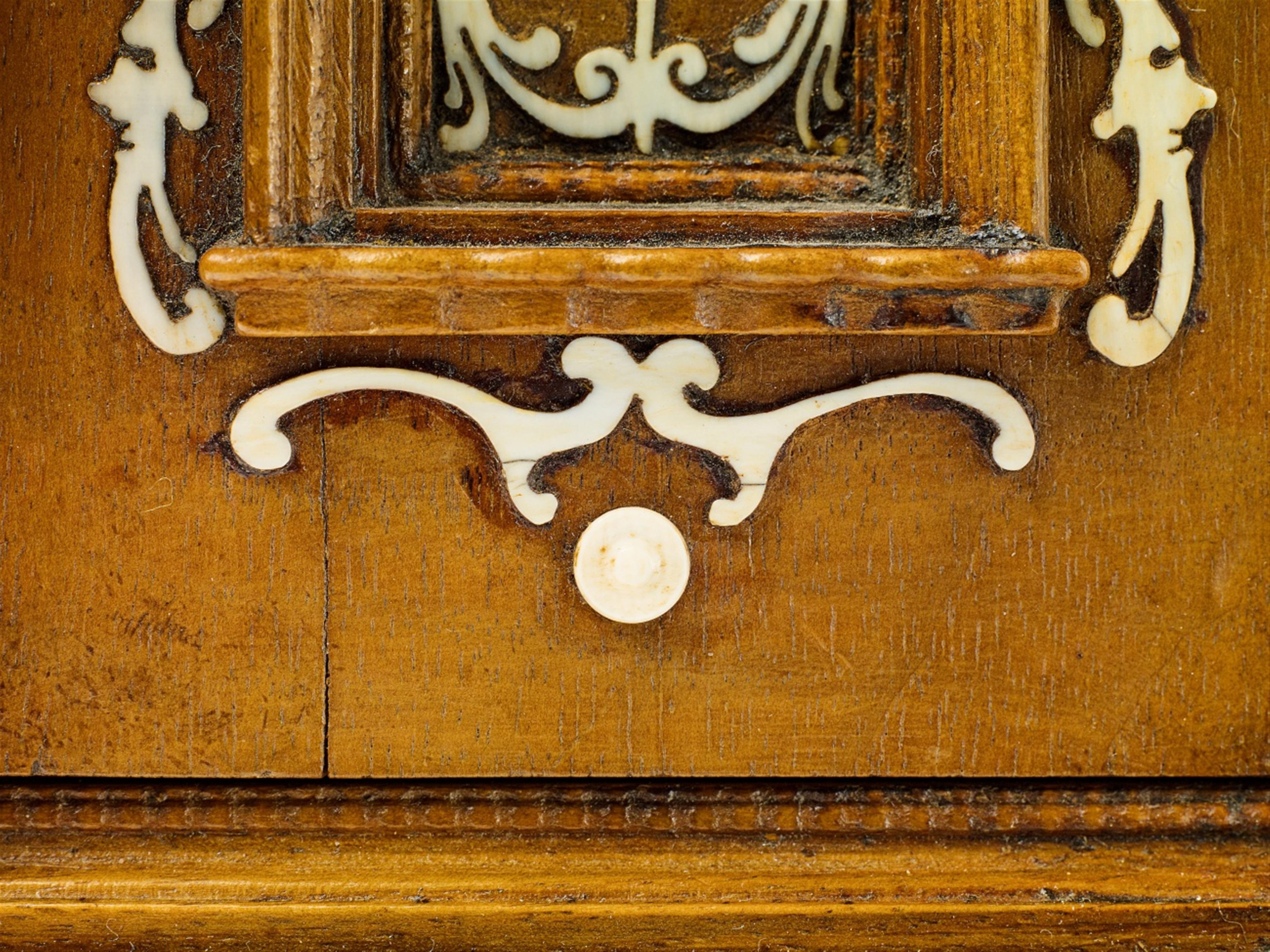 A small baroque bone-inlaid walnut cabinet - image-2