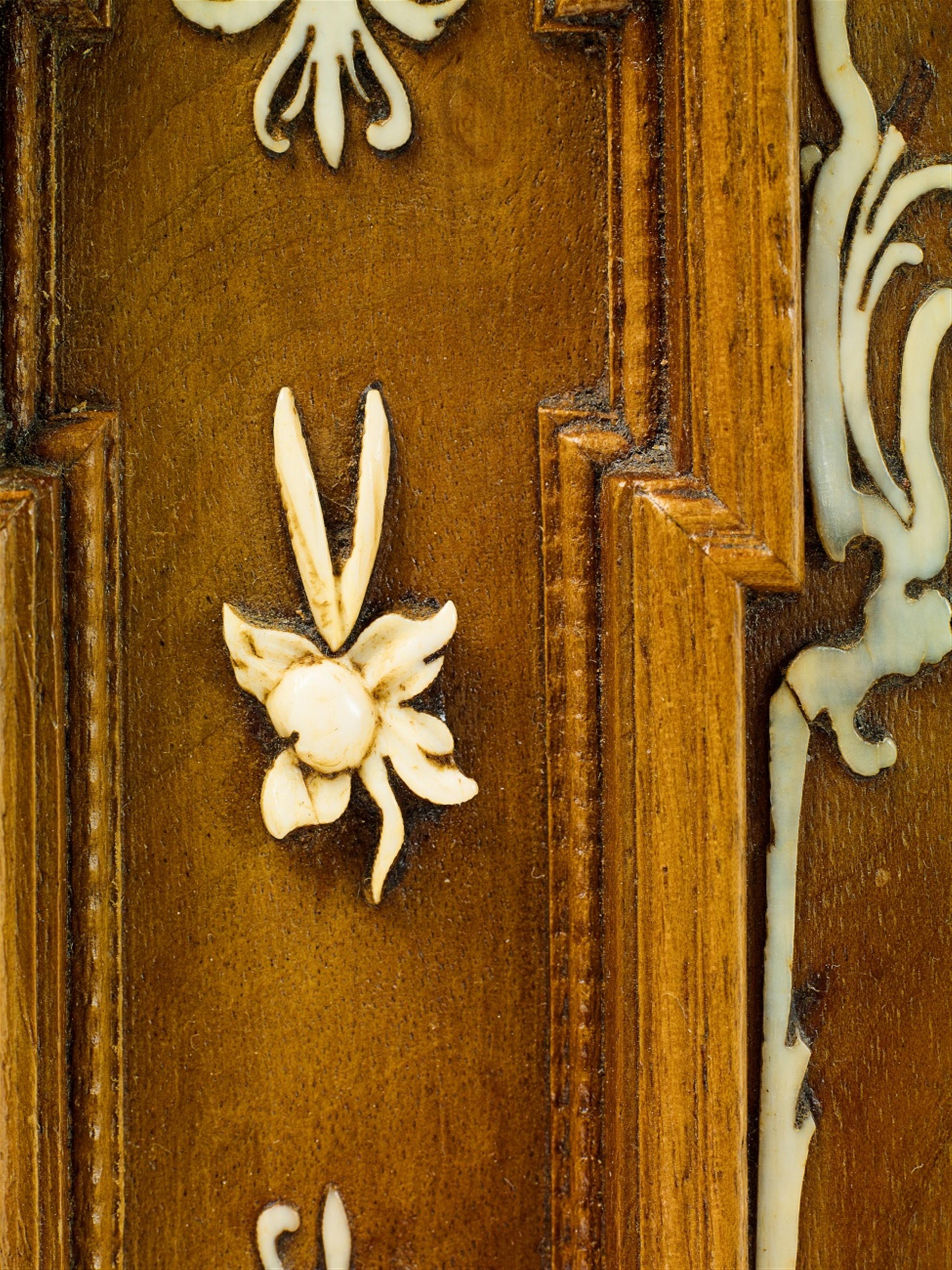 A small baroque bone-inlaid walnut cabinet - image-4