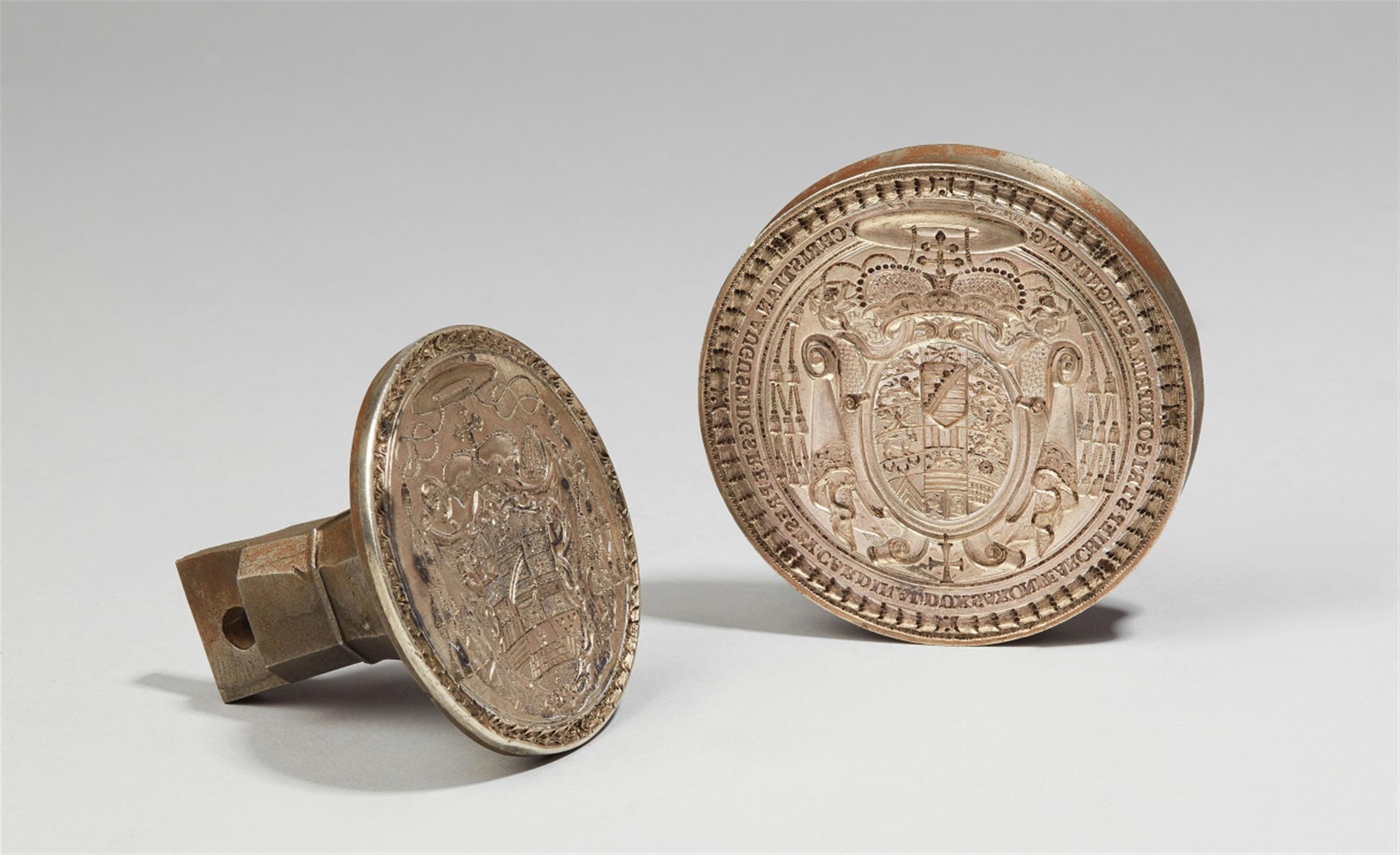 Two silver seals belonging to Duke Christian August of Saxony-Zeitz - image-3