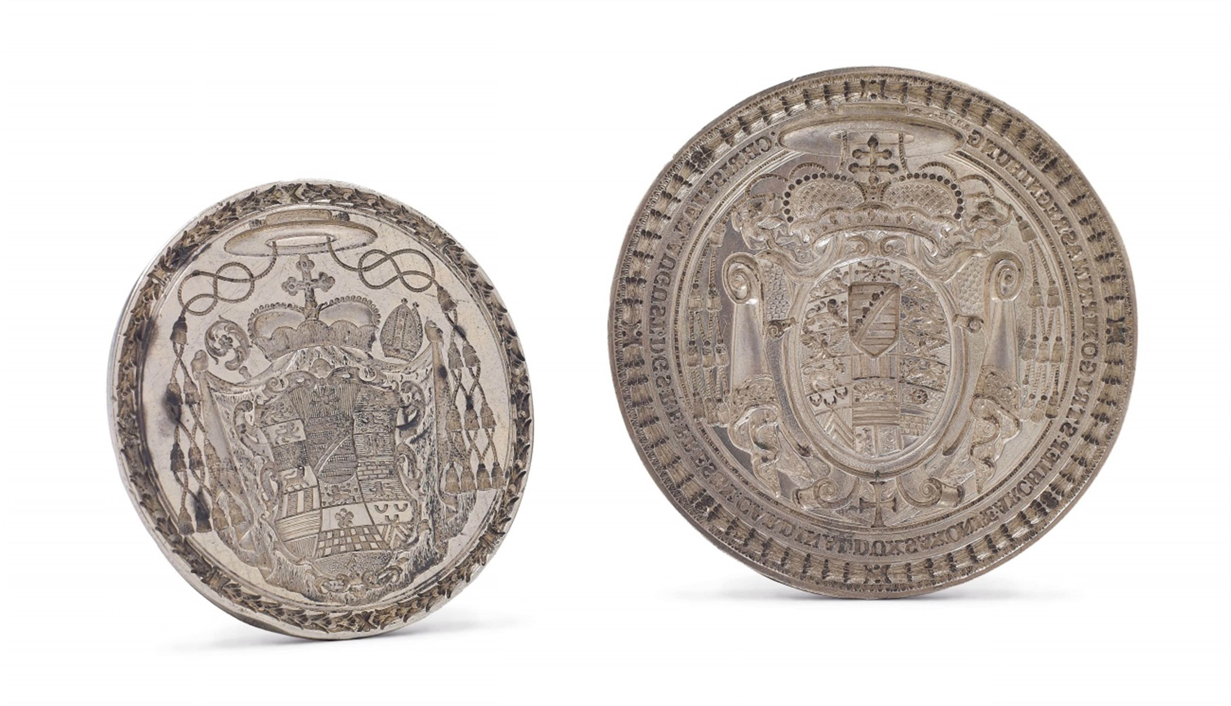 Two silver seals belonging to Duke Christian August of Saxony-Zeitz - image-1