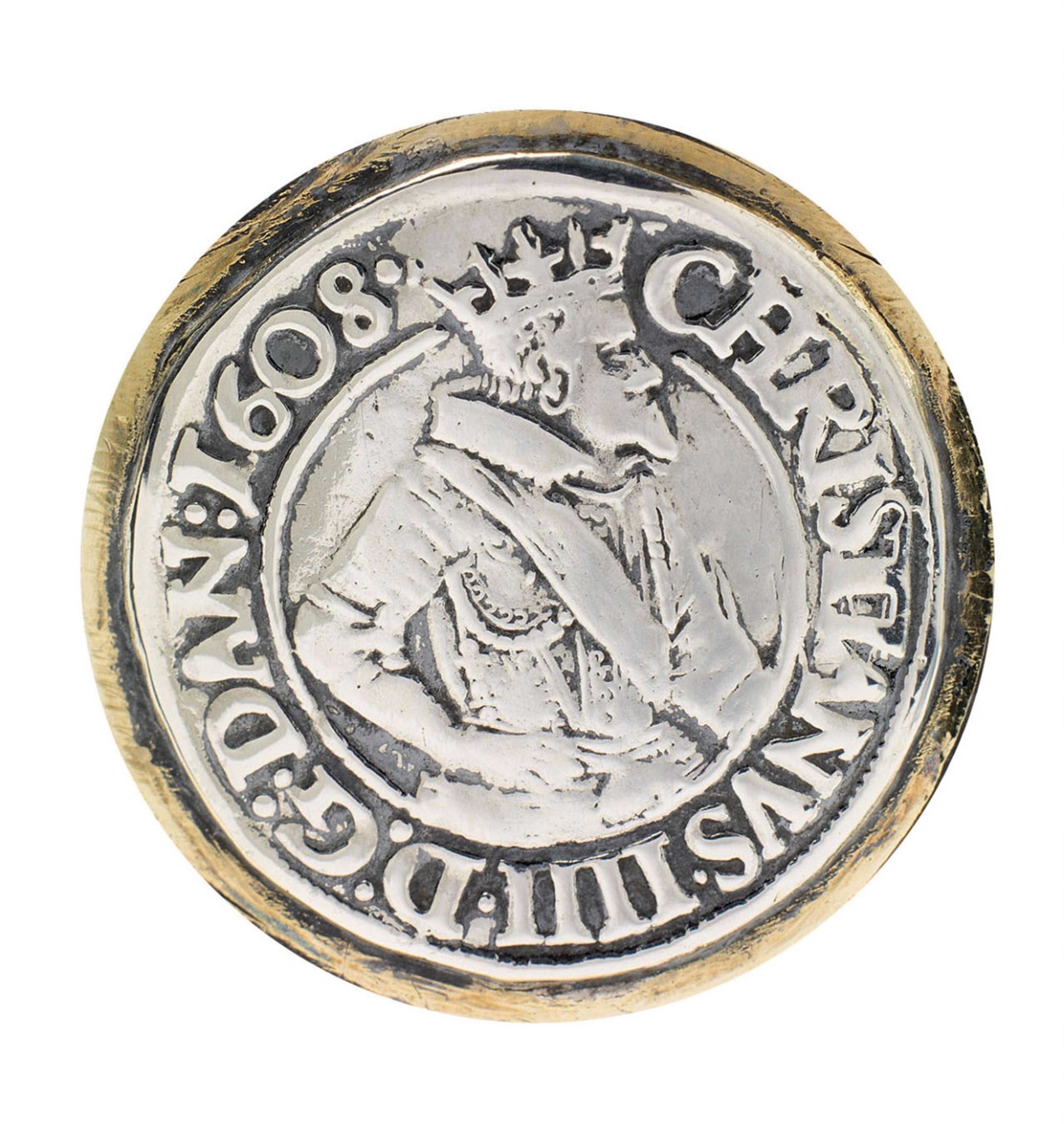 A large Copenhagen partially gilt silver coin-set beaker - image-2