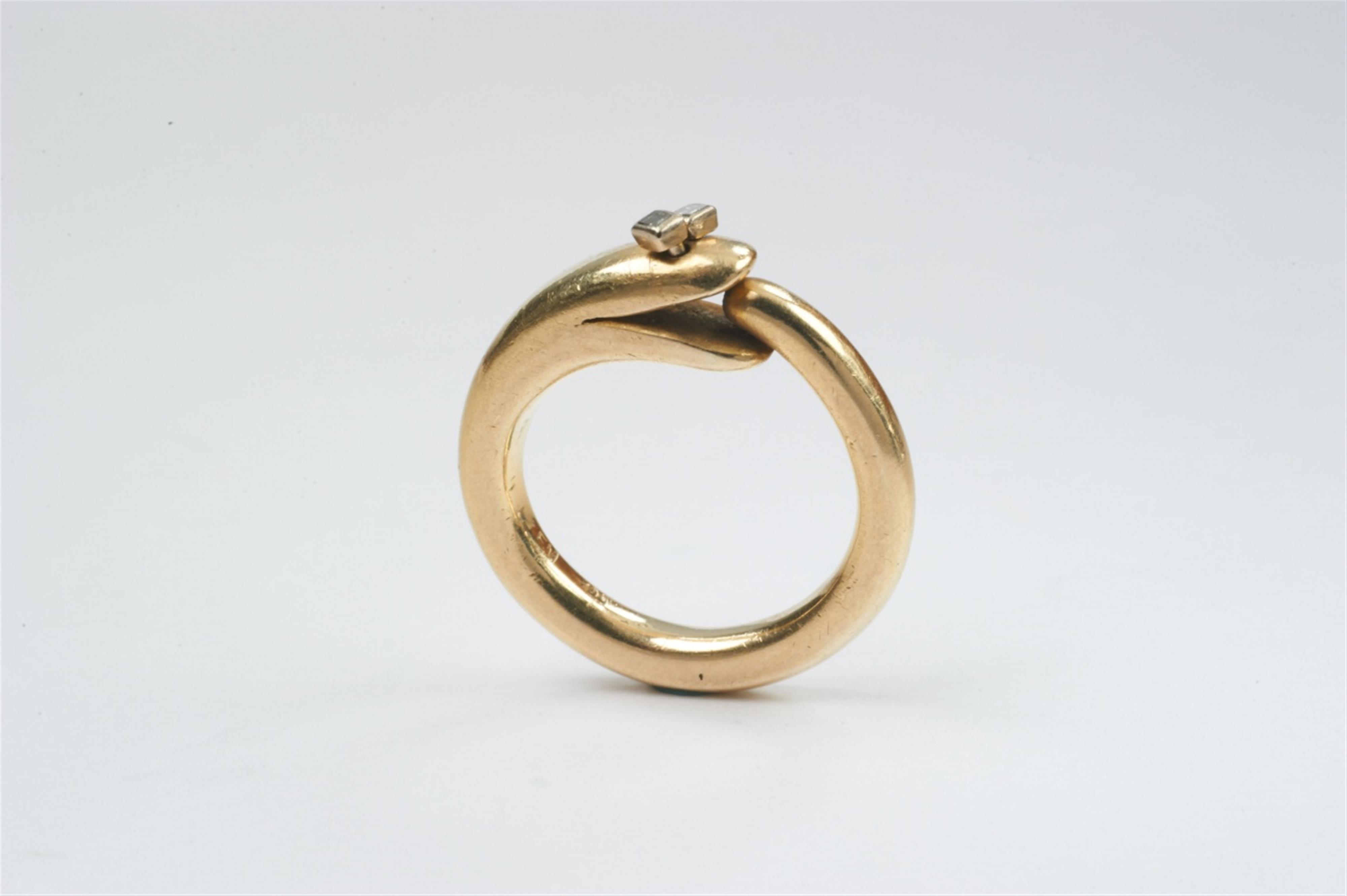 An 18k gold and diamond snake ring by Falko Marx, Cologne - image-1