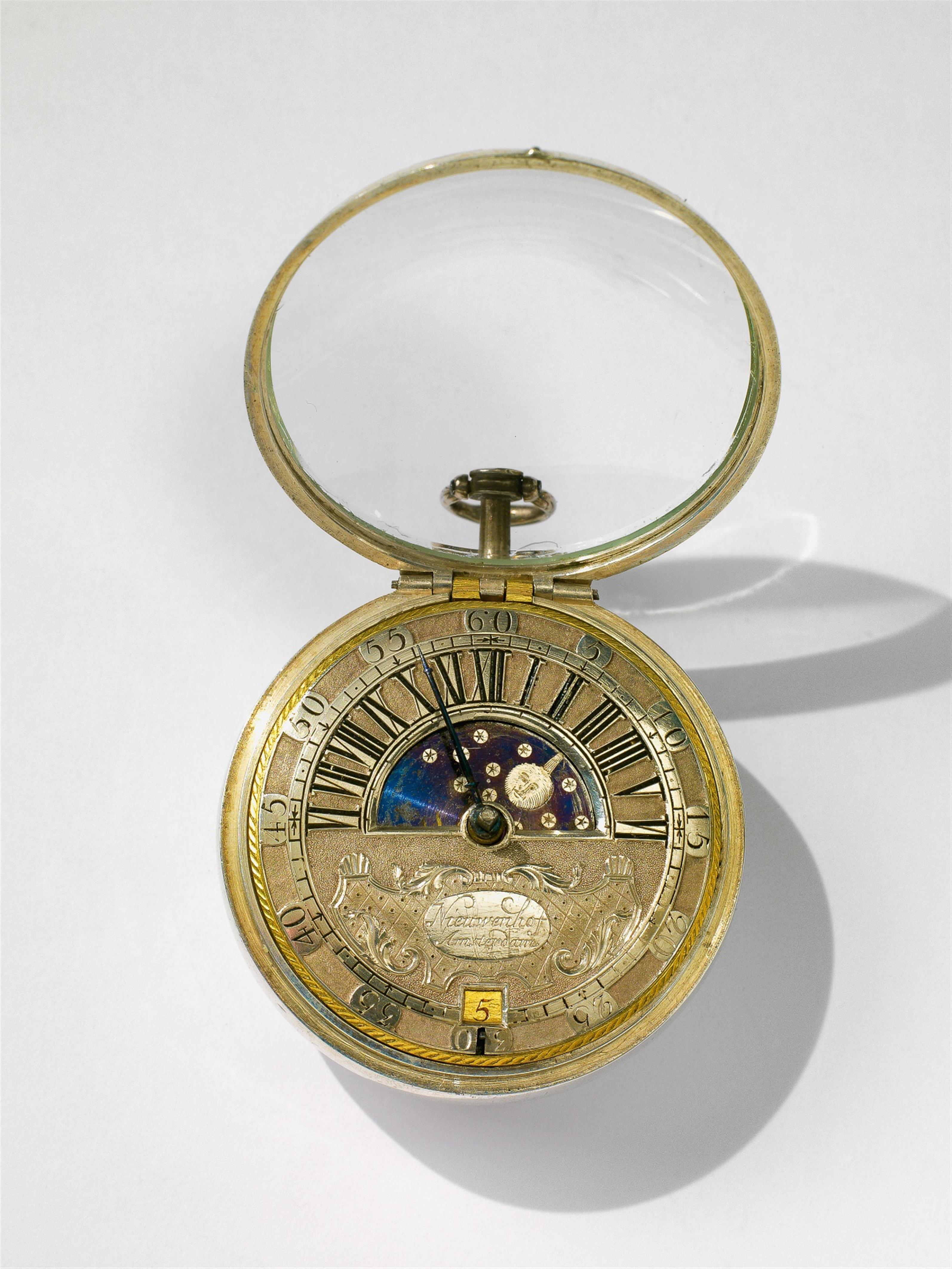 An Amsterdam parcel gilt silver two case openface pocketwatch with verge escapement - image-1