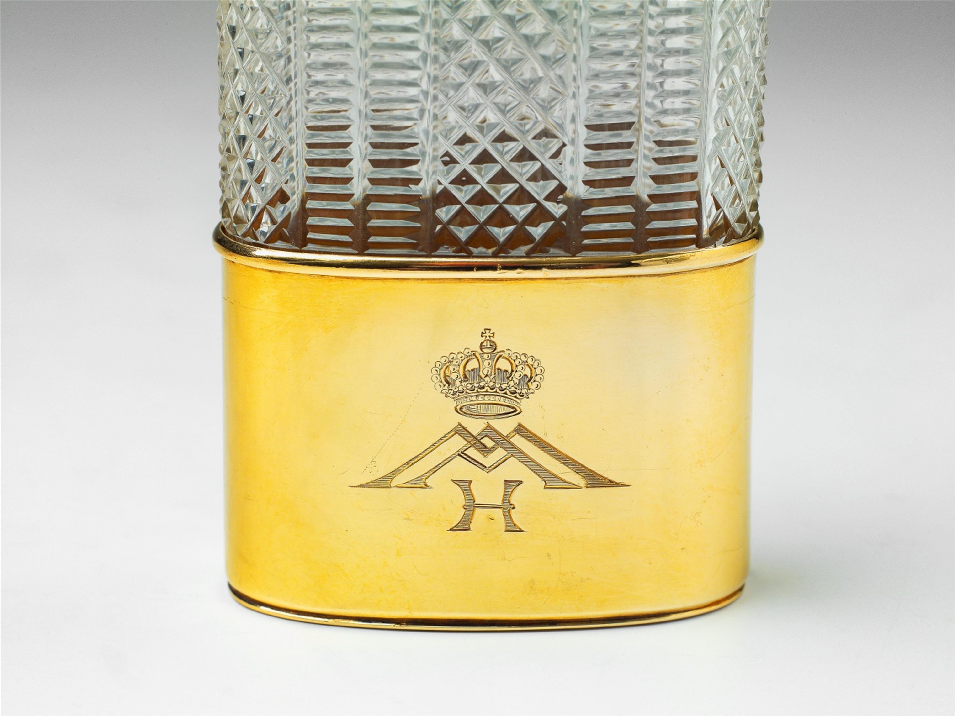 An 18k gold-mounted crystal glass Royal toilette suite - image-2