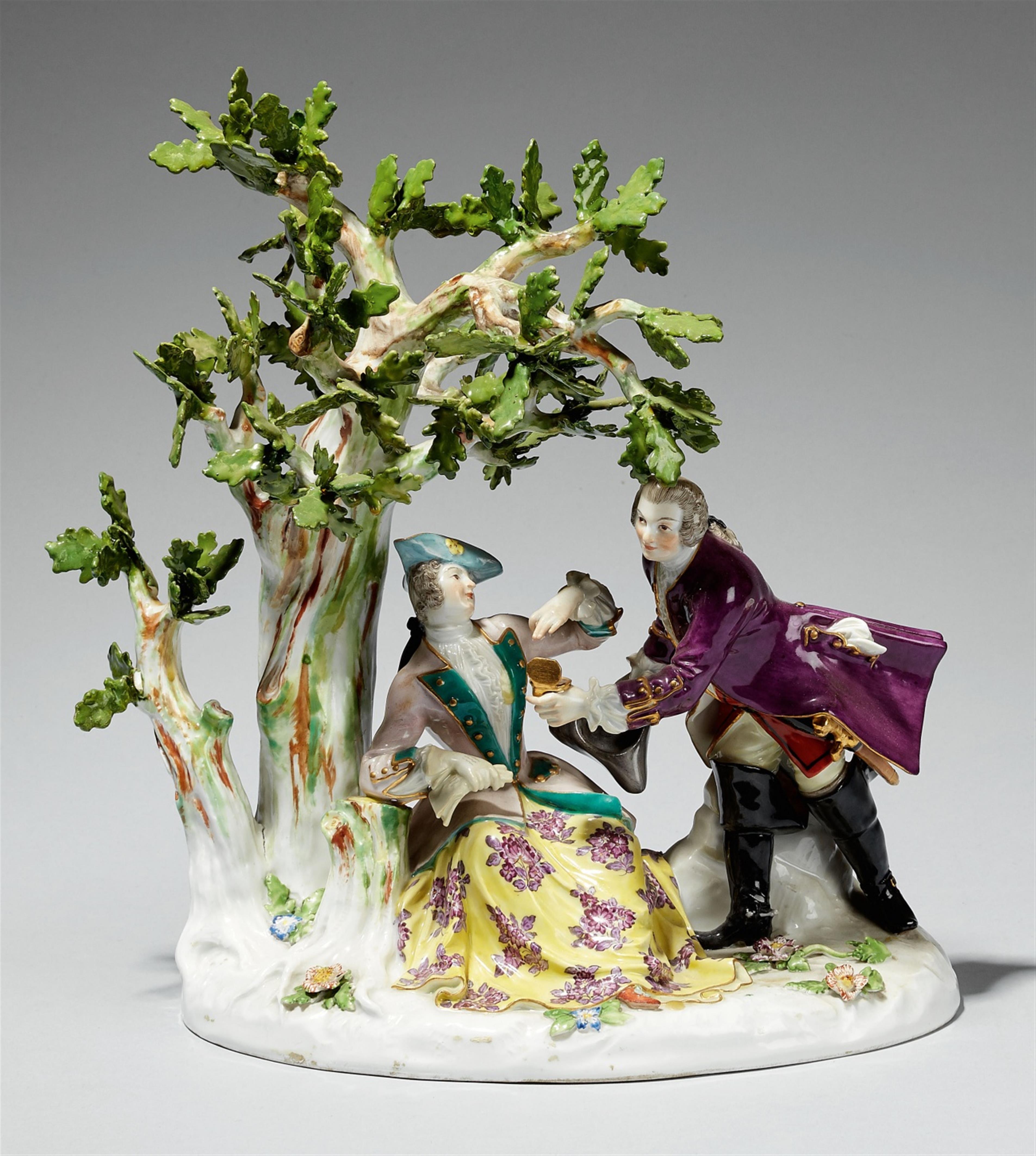 A Meissen porcelain group "the hunters' rest" - image-1