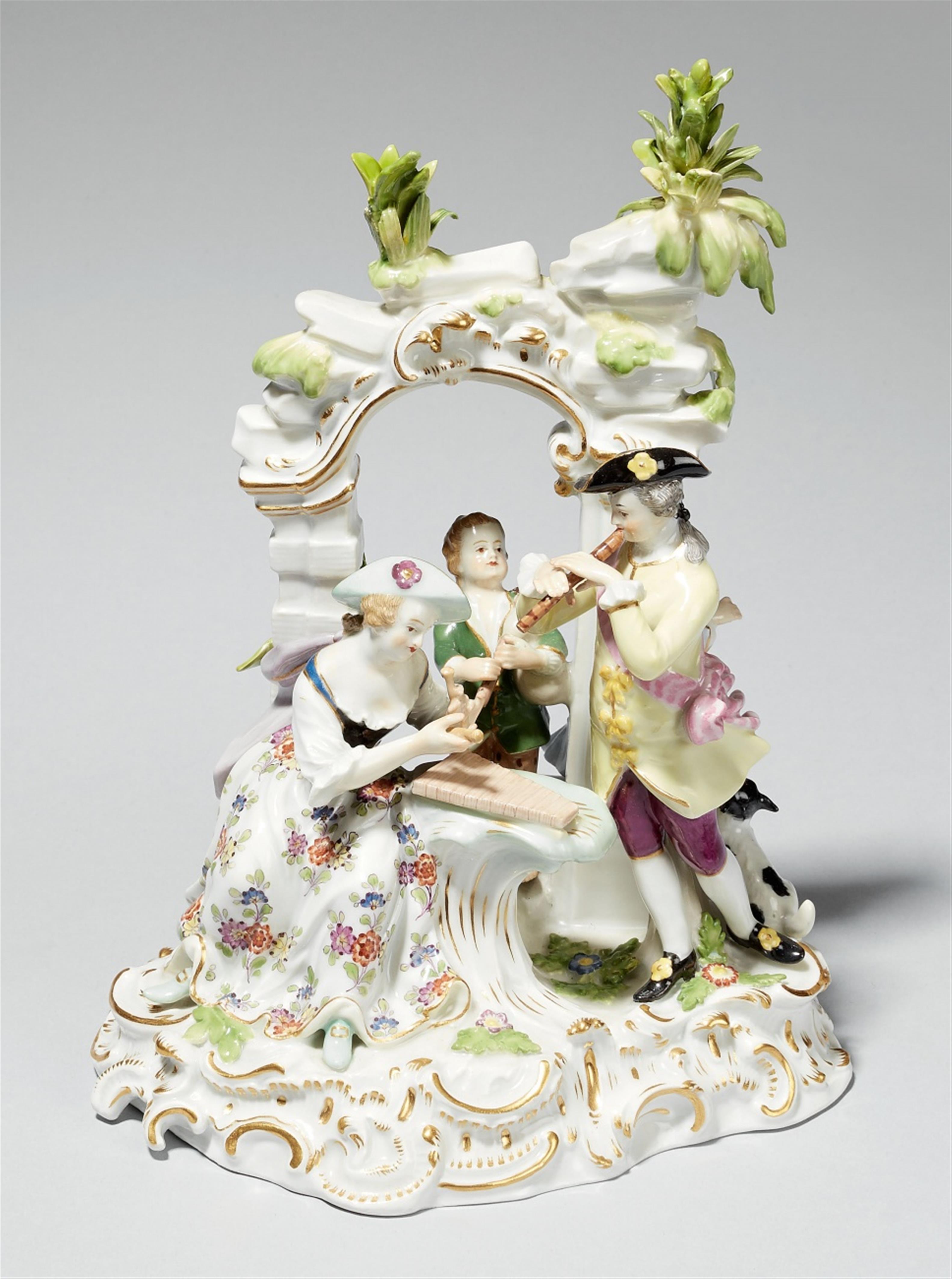A Meissen porcelain musical group - image-1