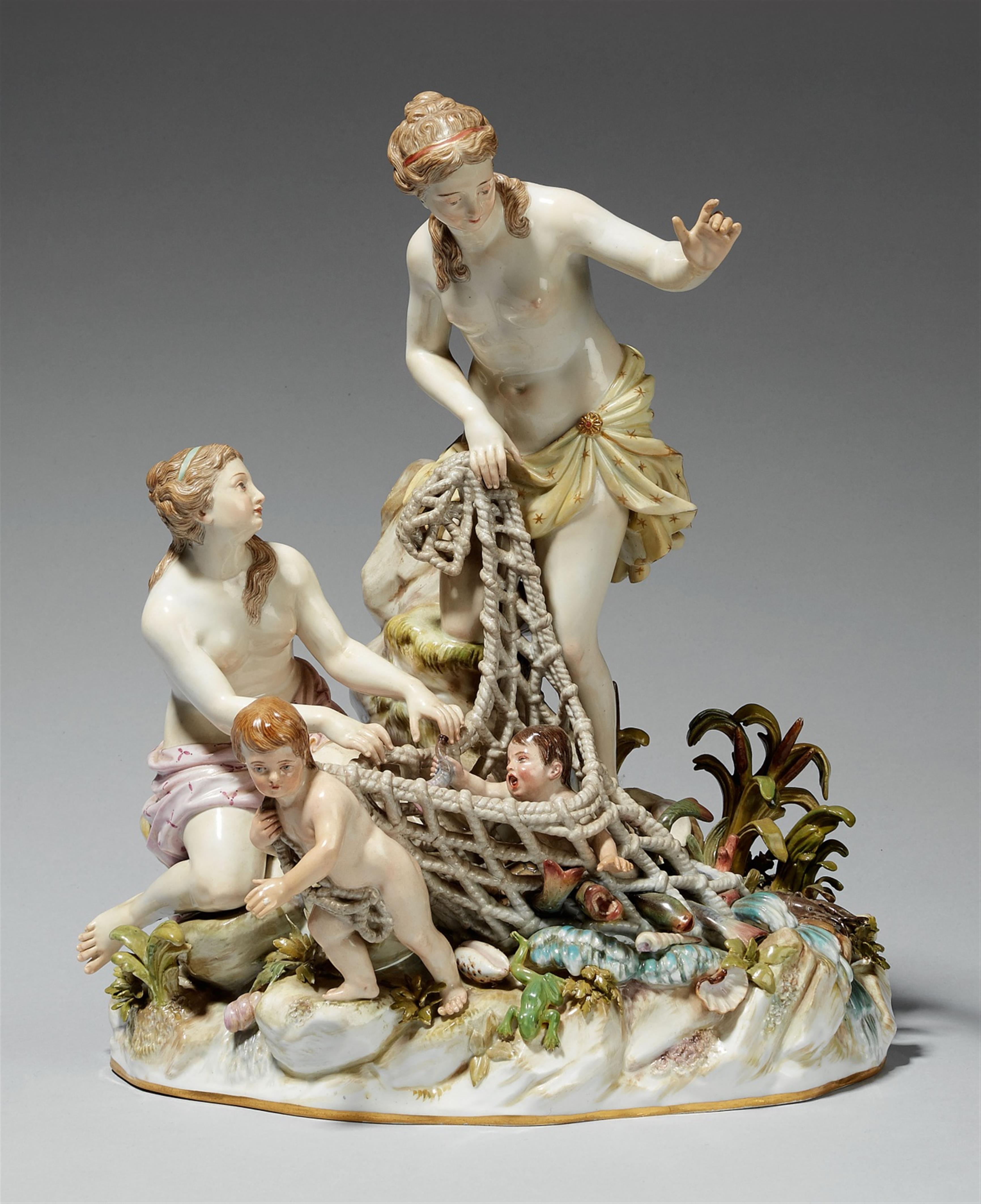 A Meissen porcelain group "Catch of the Tritons" - image-1