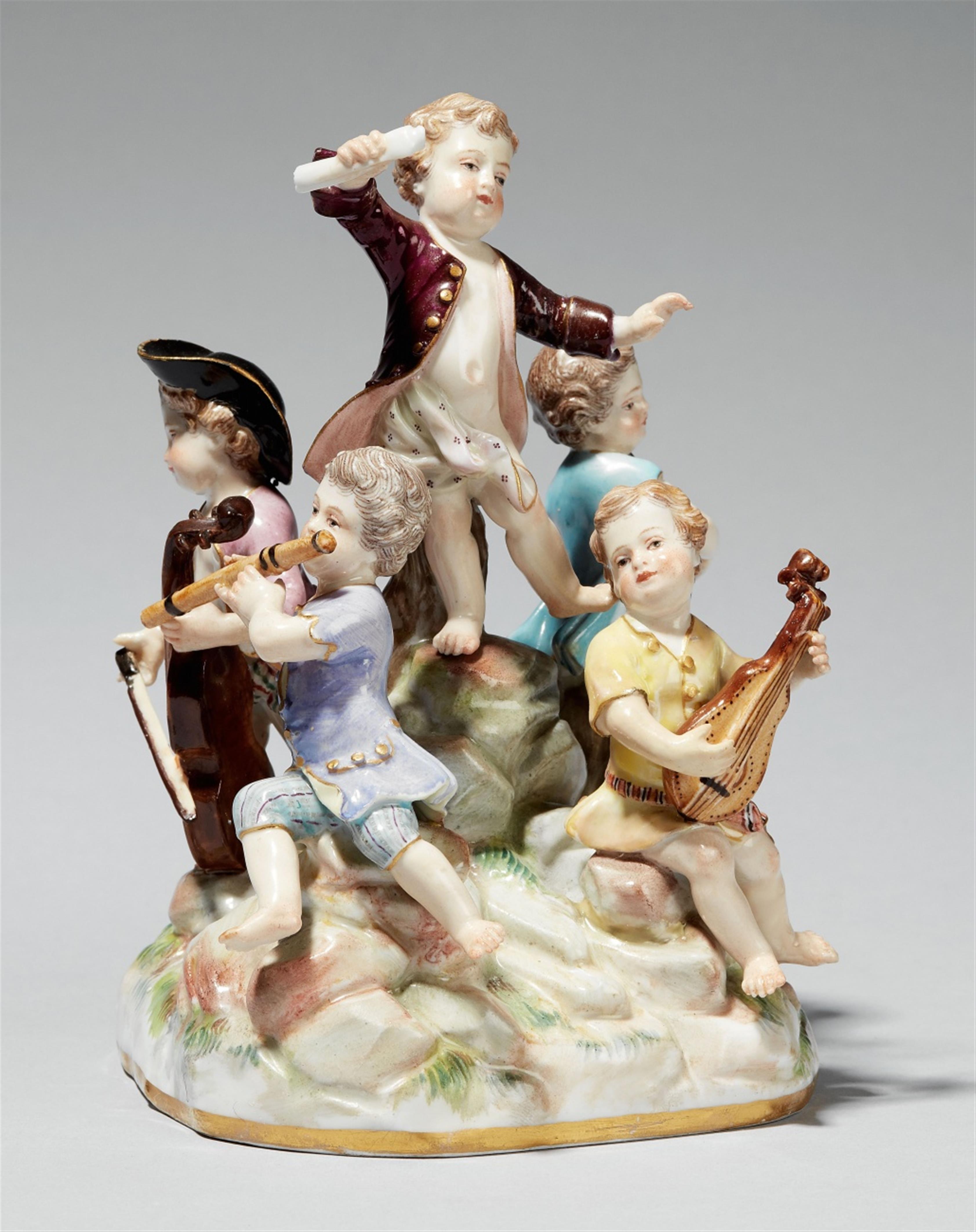 A Meissen porcelain musical children group - image-1