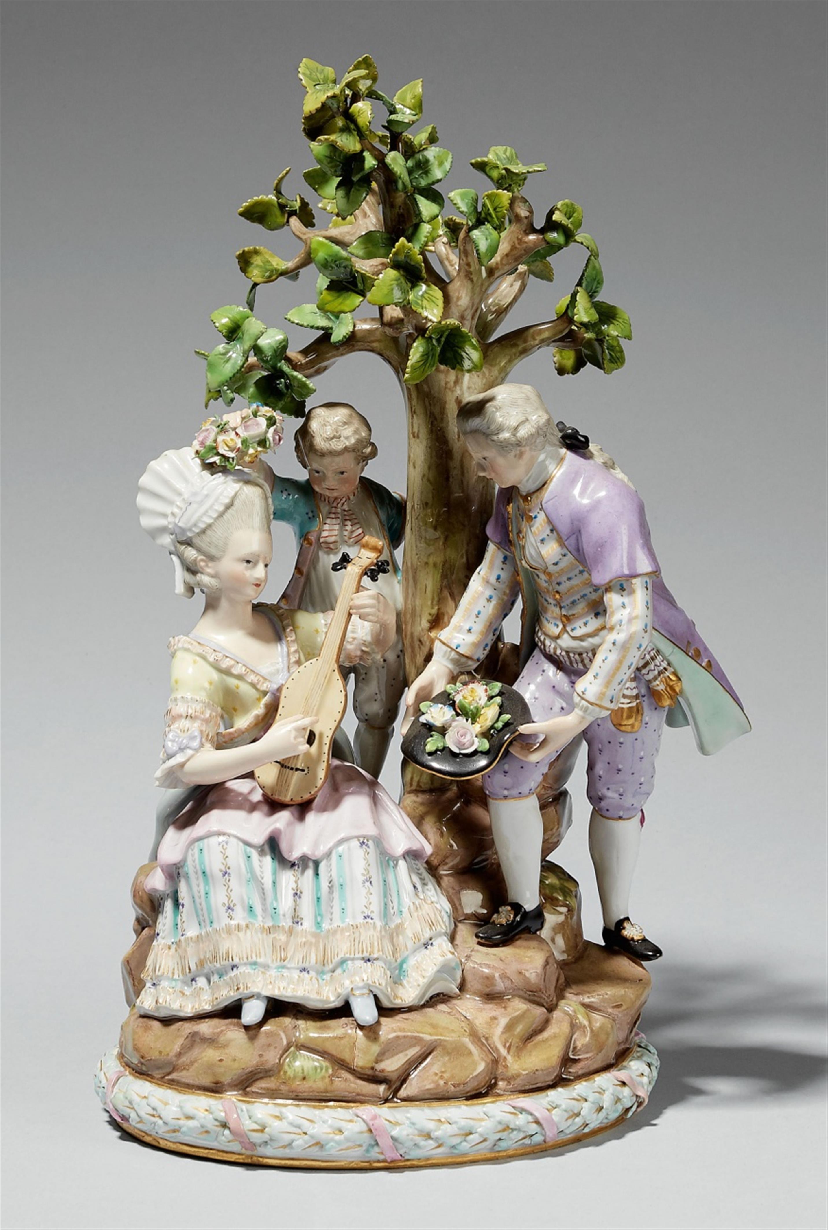 A Meissen porcelain courtly group - image-1