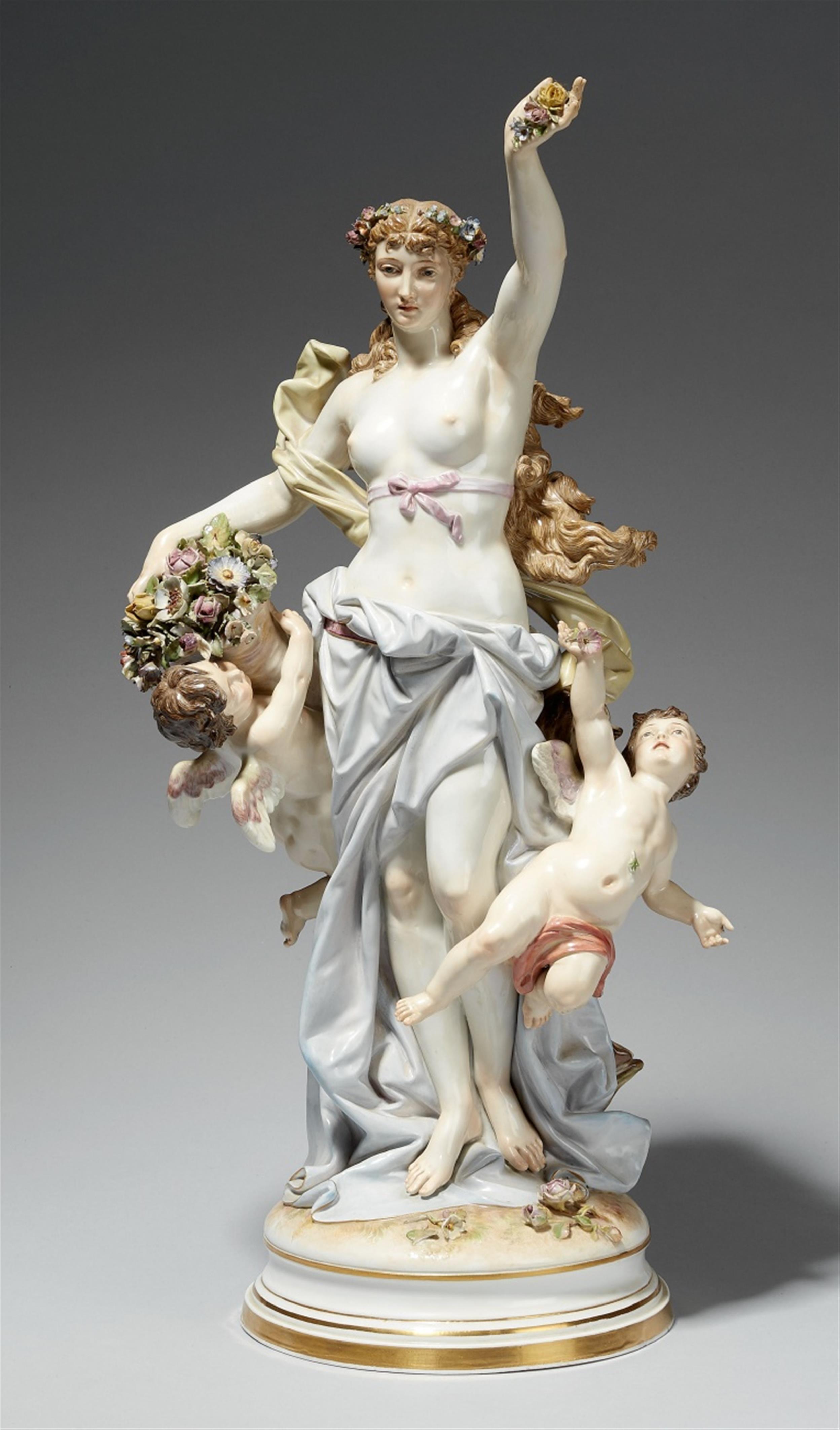 A Meissen porcelain group of the triumph of Flora - image-1