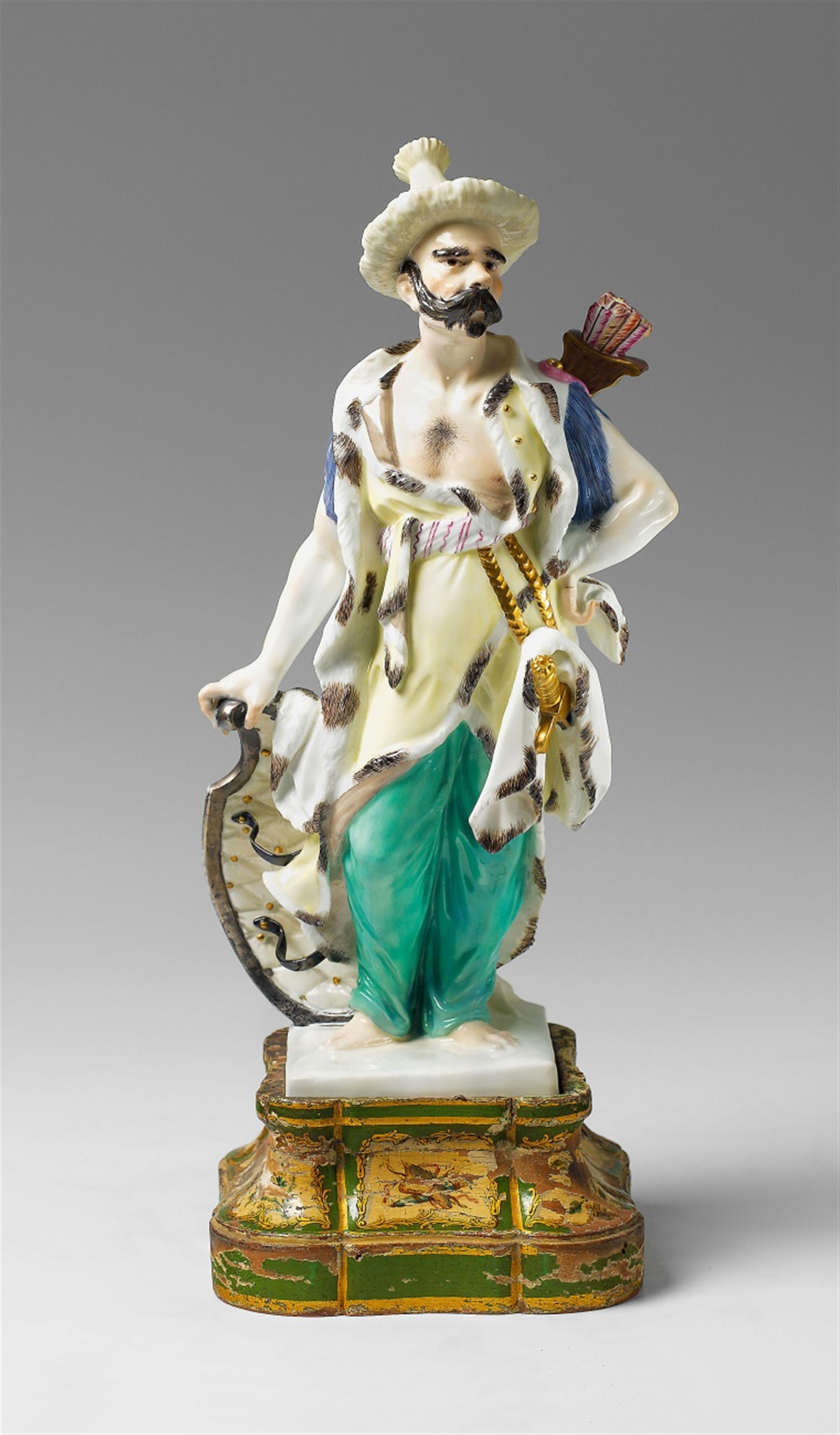 A finely painted Meissen porcelain Malabar figure - image-3