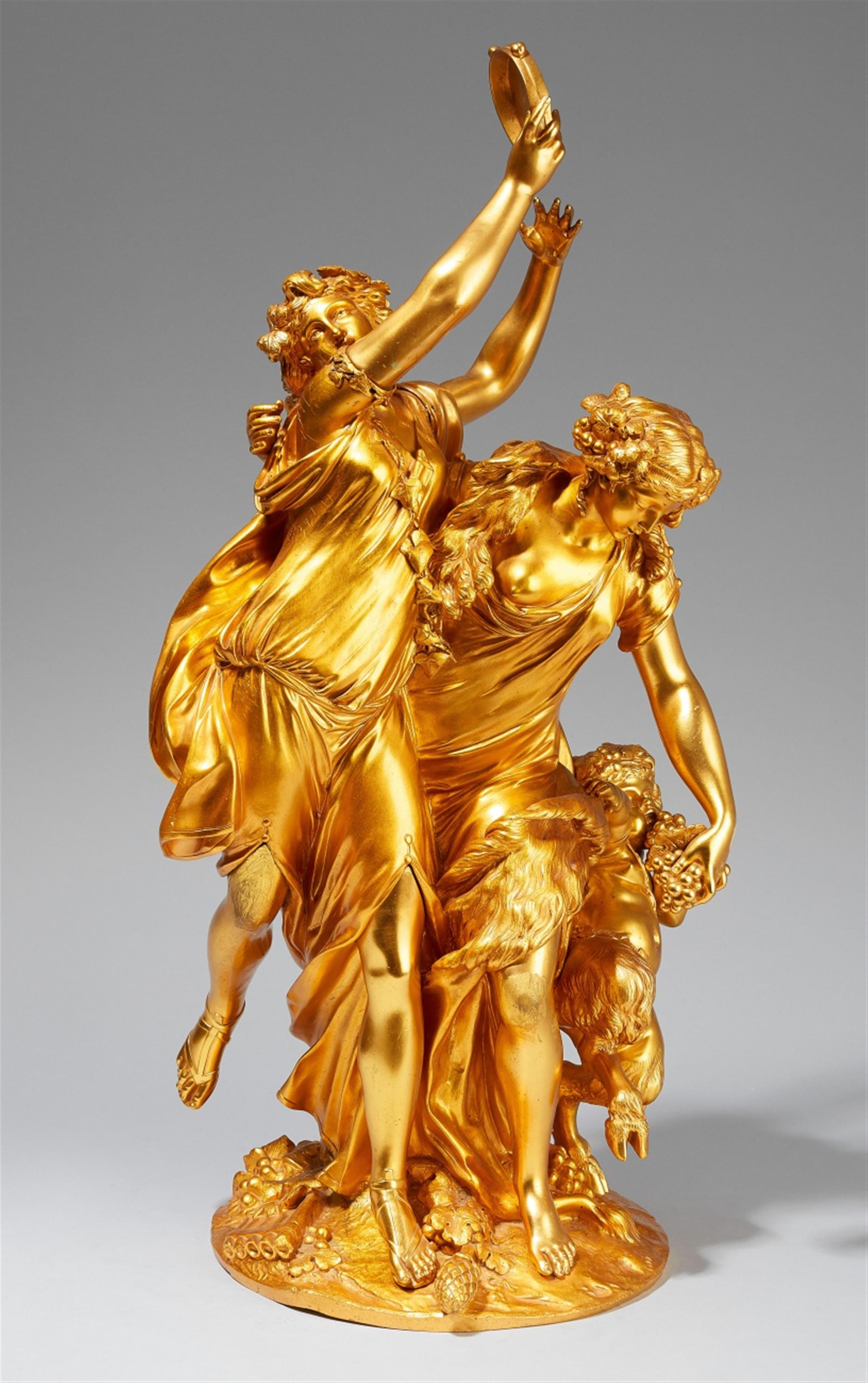 A gilt-bronze bacchanalia group - image-1