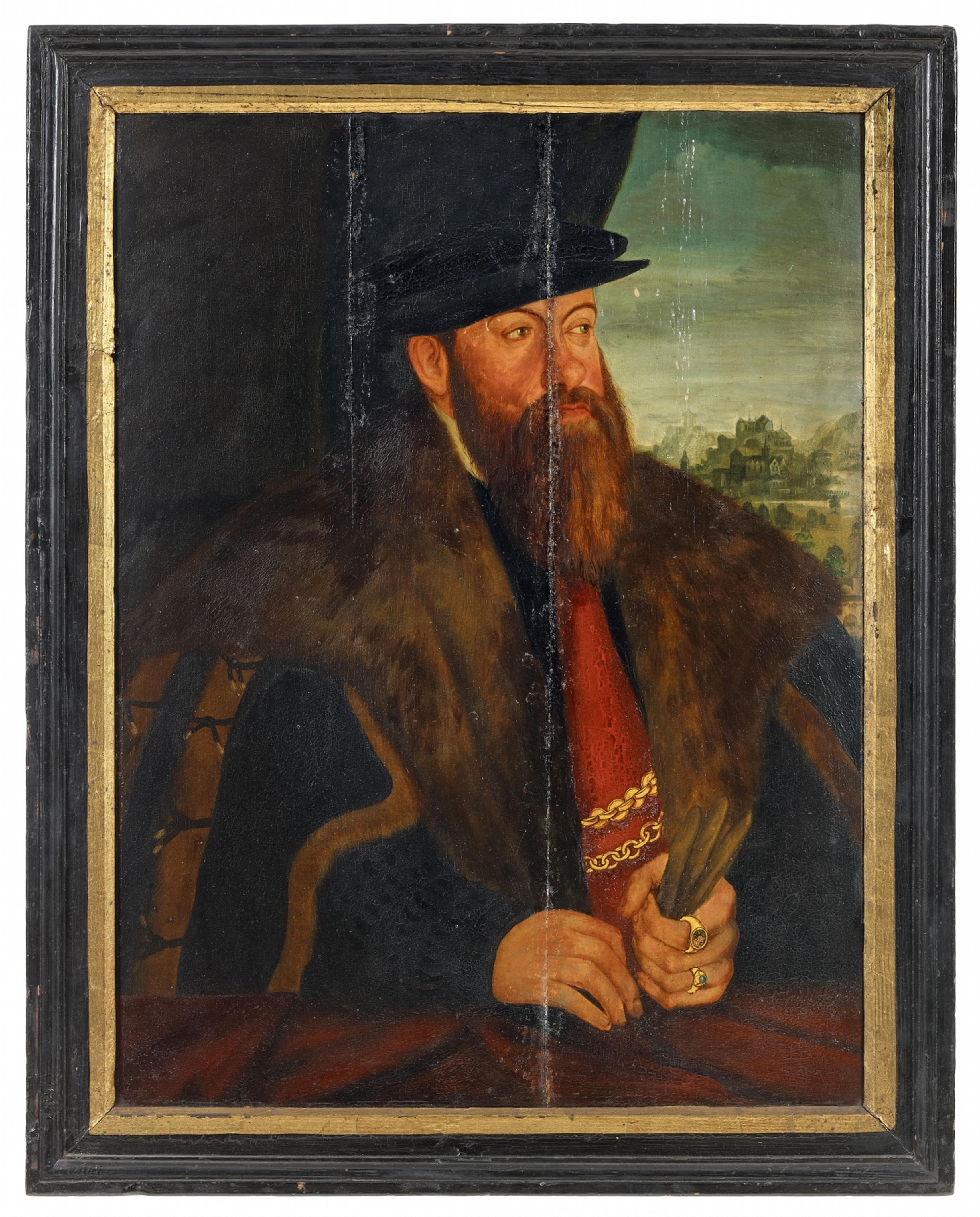 German School of the 16th century - Portrait of Count Wolfgang zu Stolberg and Wernigerode - image-1