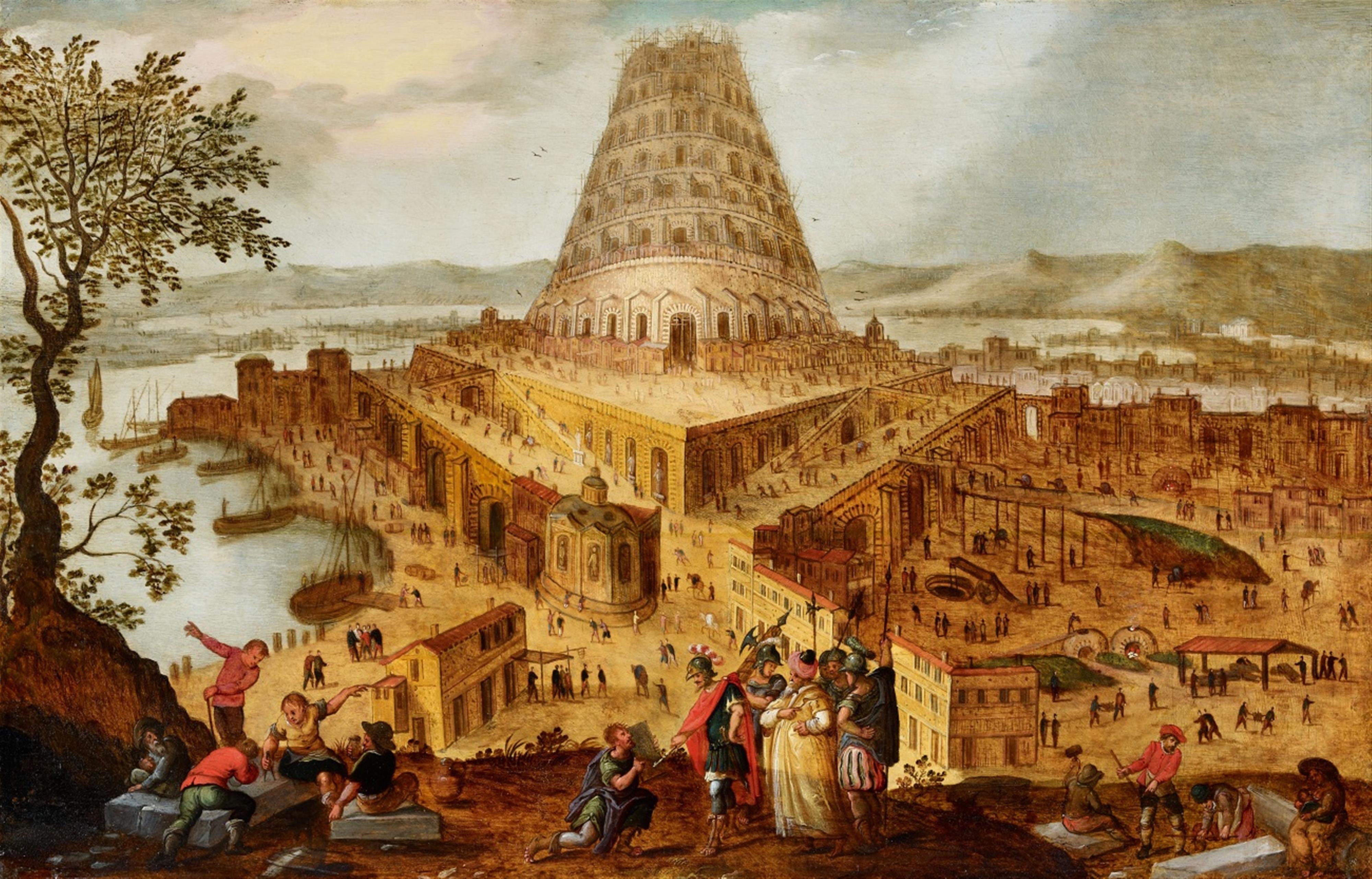 Hendrick van Cleve III, Umkreis - König Nimrod vor dem Turmbau zu Babel - image-1